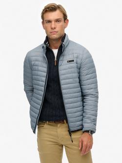 Superdry Fuji Lite Padded Jacket, Washed Denim