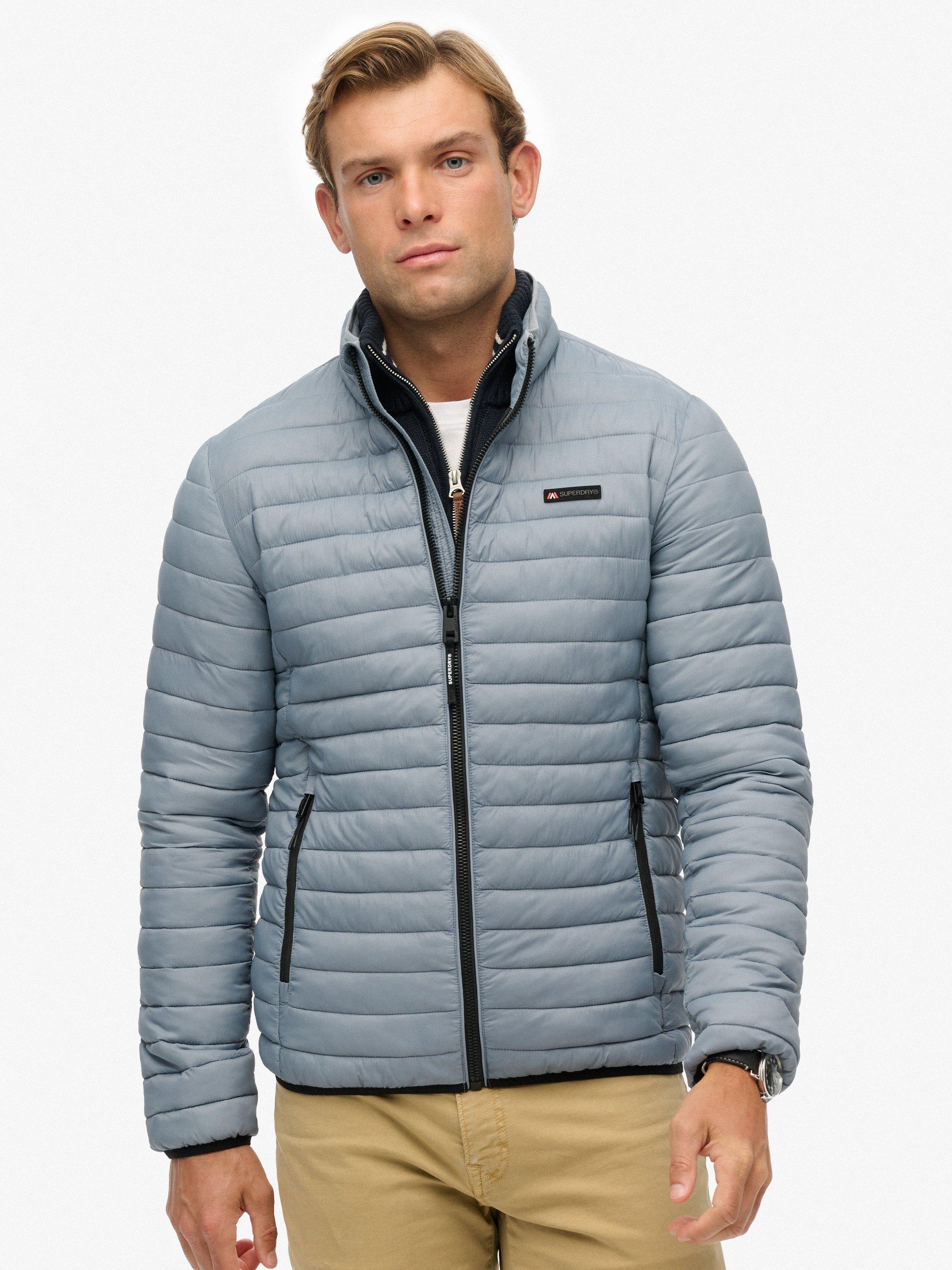 Product image 4 of 7, which shows Superdry Fuji Lite Padded Jacket, Washed Denim, S