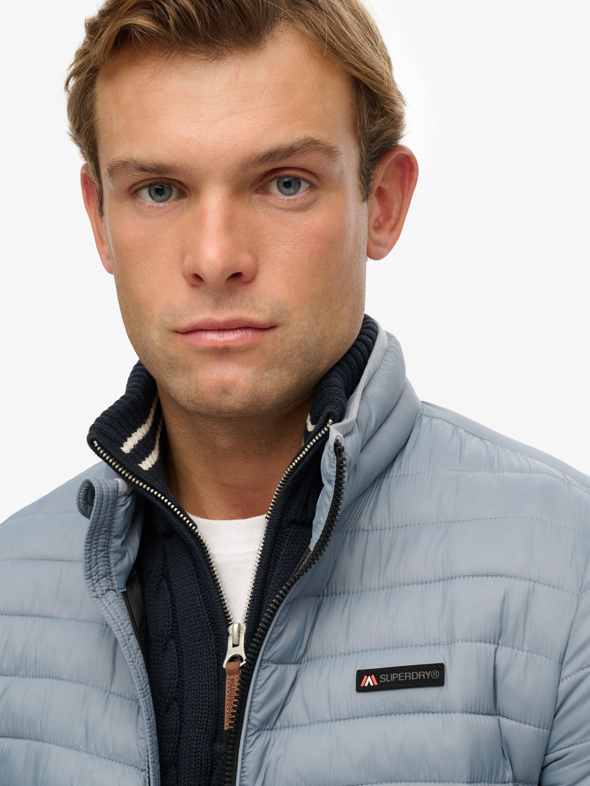 Product image 5 of 7, which shows Superdry Fuji Lite Padded Jacket, Washed Denim, S