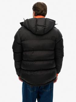 Superdry Hooded Puffer Jacket - view 2, Black