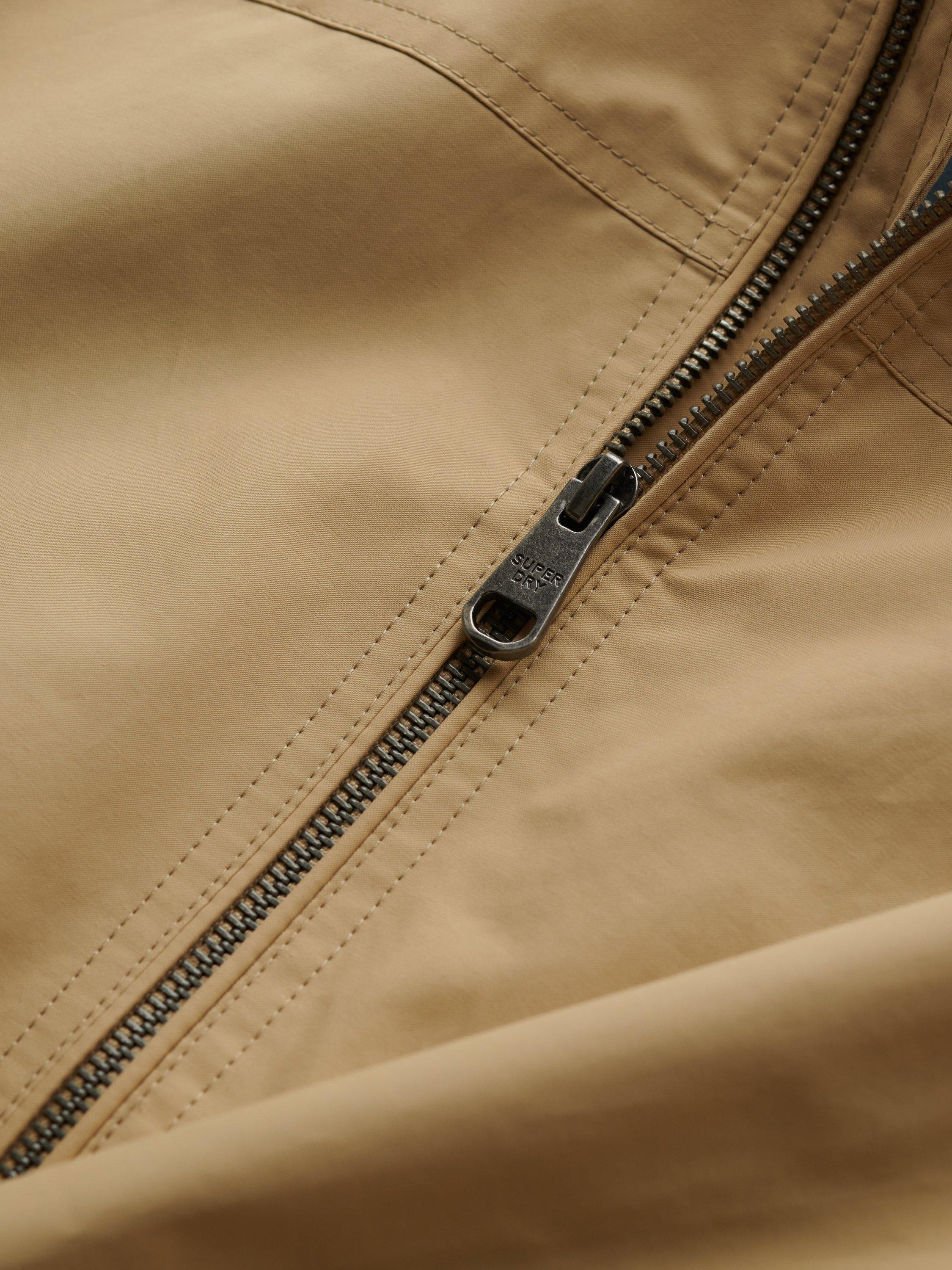 Product image 7 of 7, which shows Superdry Zip Front Cotton Blend Jacket, Safari Beige, XXXL