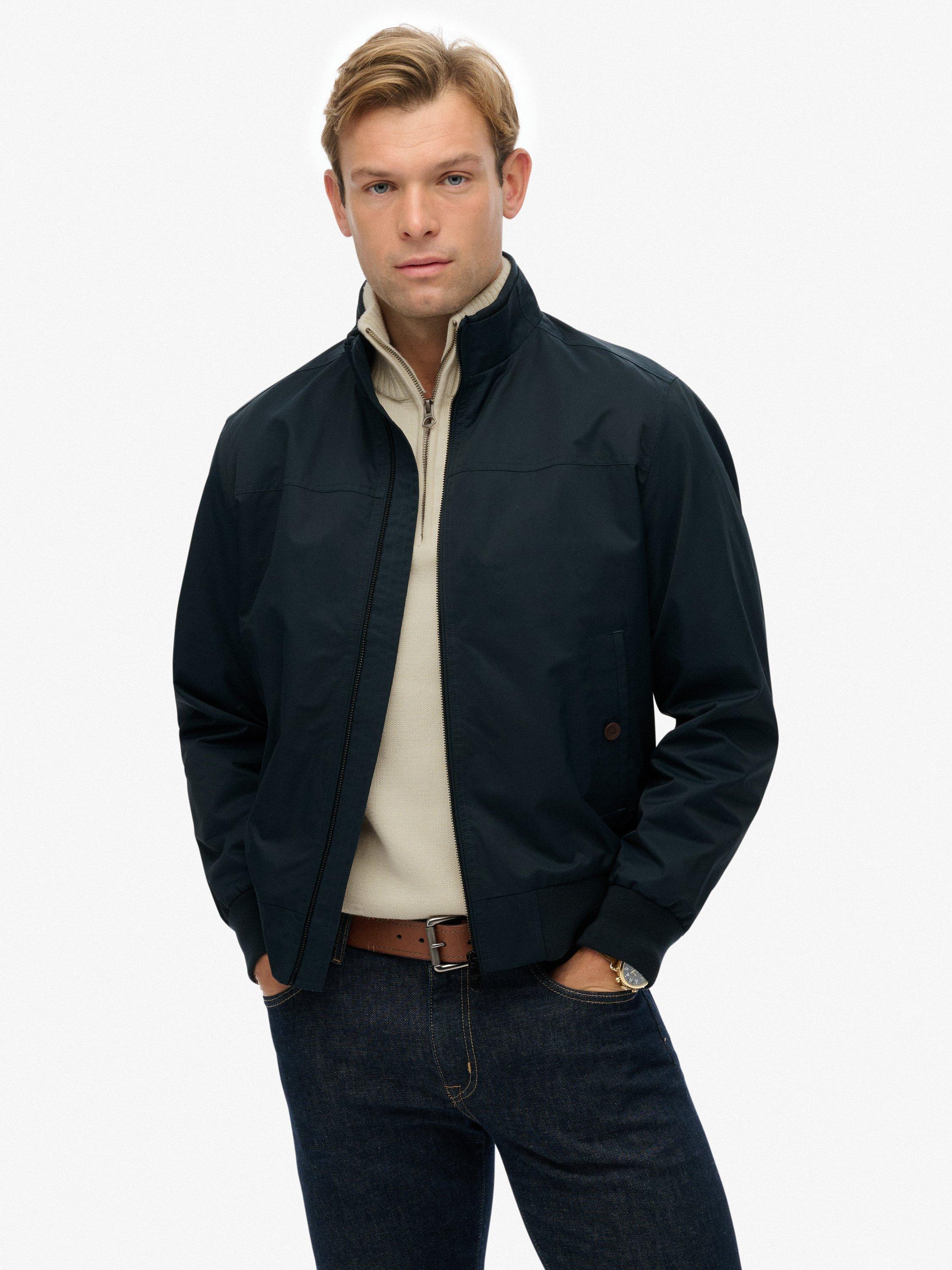 Product image 1 of 7, which shows Superdry Modern Sports Jacket, Midnight Navy, S