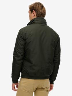 Superdry City Harrington Jacket, Olive Green - view 2, Olive Green