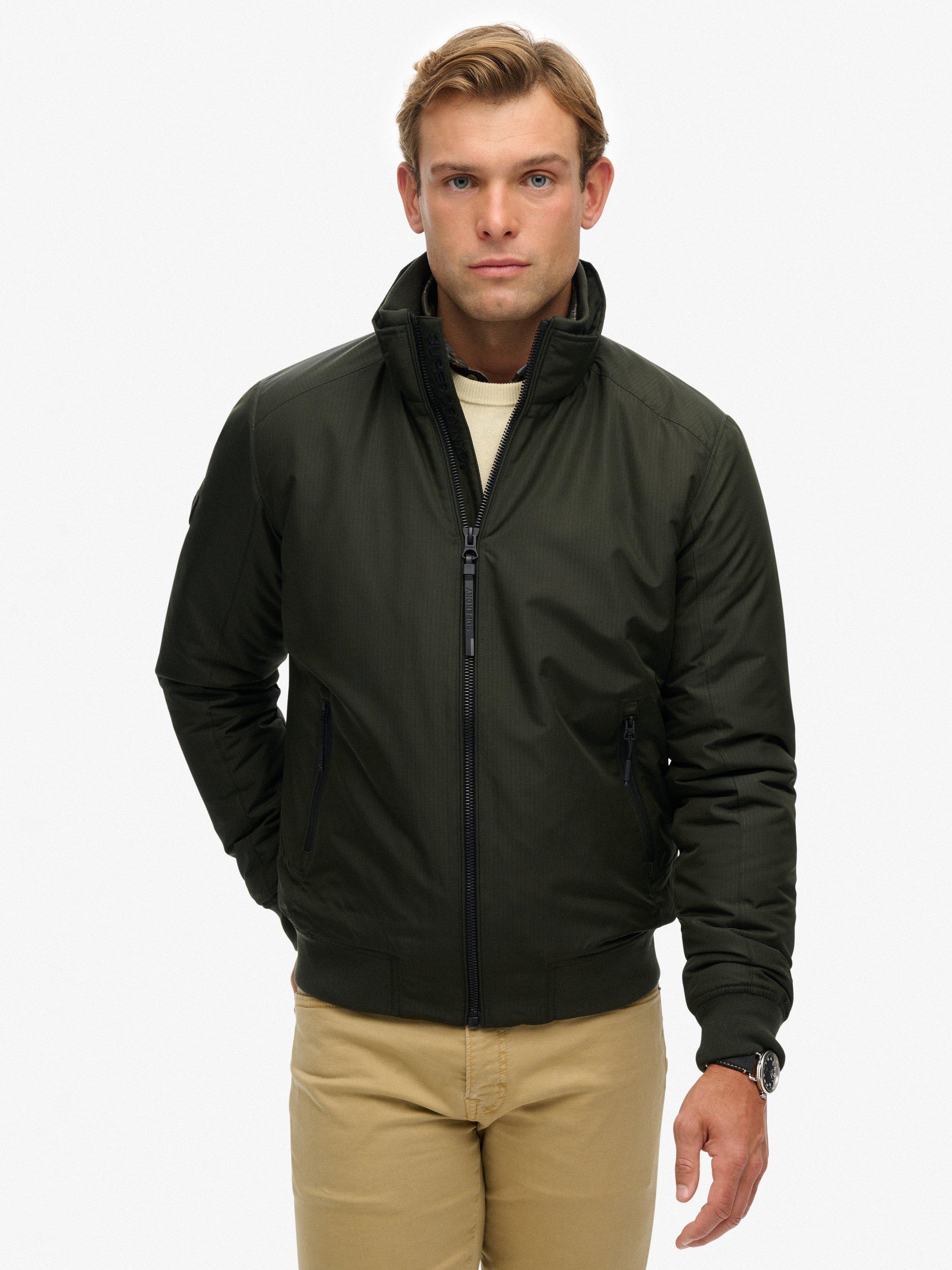 Product image 4 of 7, which shows Superdry City Harrington Jacket, Olive Green, XXXL