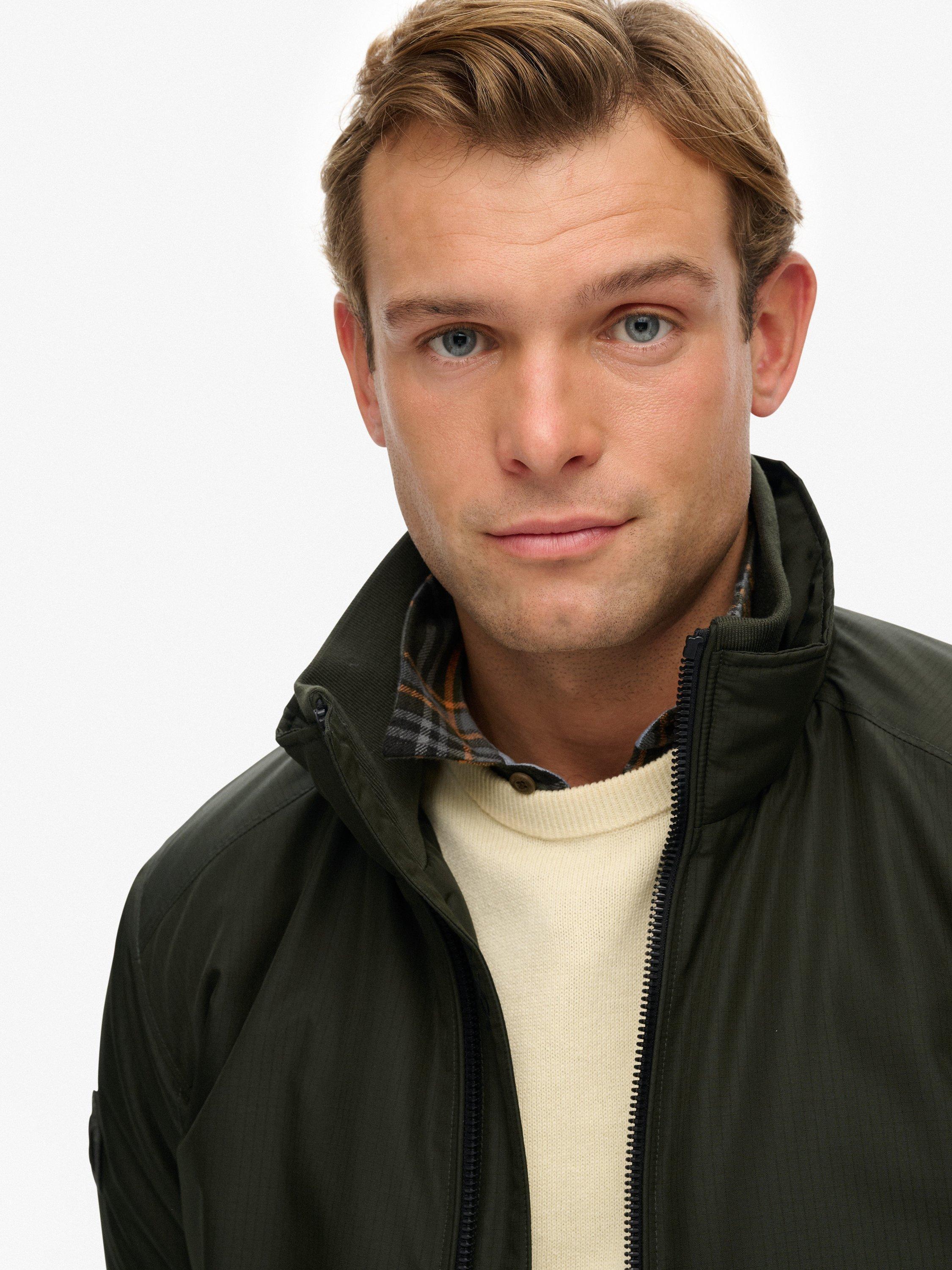 Product image 5 of 7, which shows Superdry City Harrington Jacket, Olive Green, XXXL