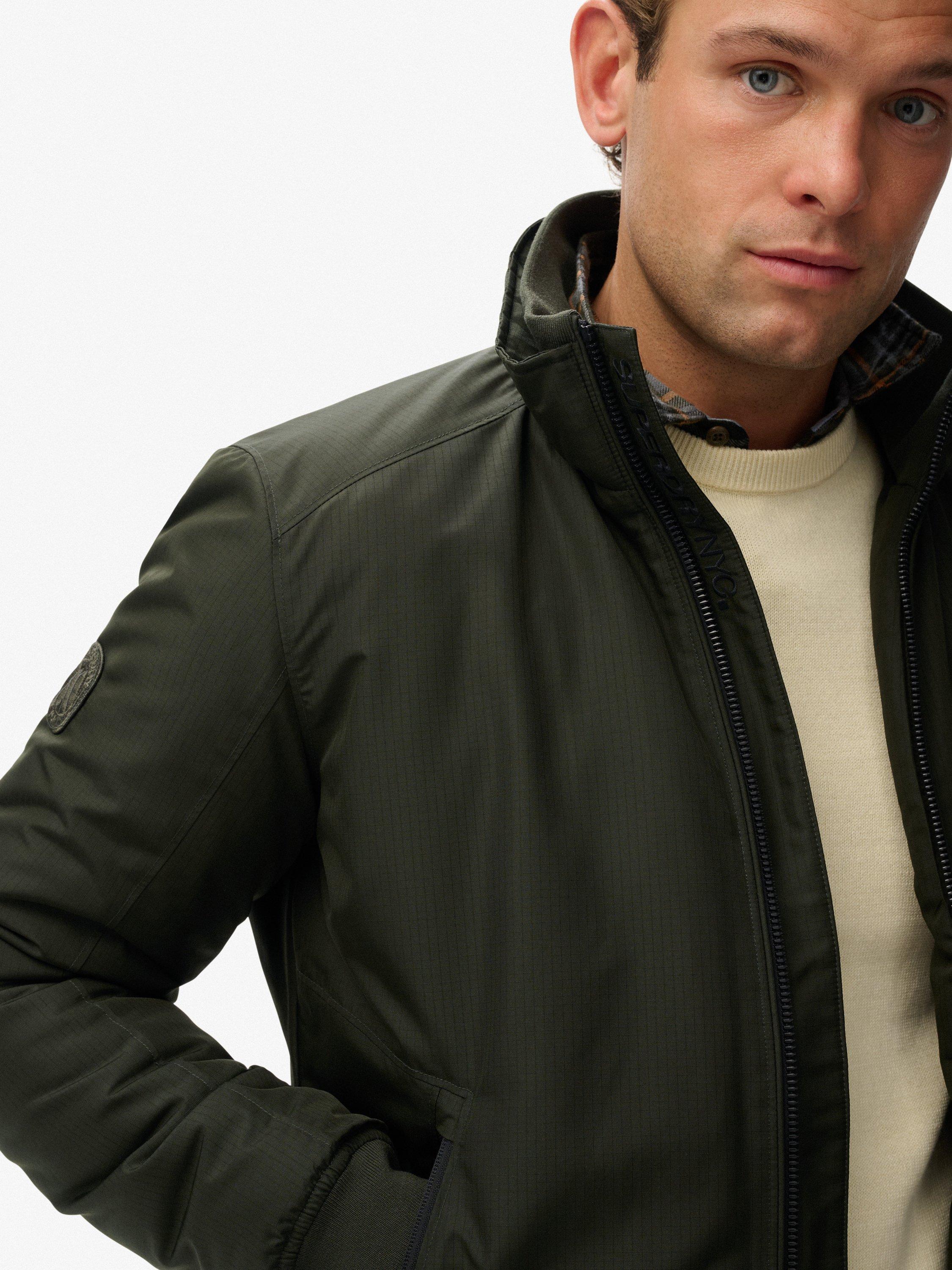 Product image 6 of 7, which shows Superdry City Harrington Jacket, Olive Green, XXXL