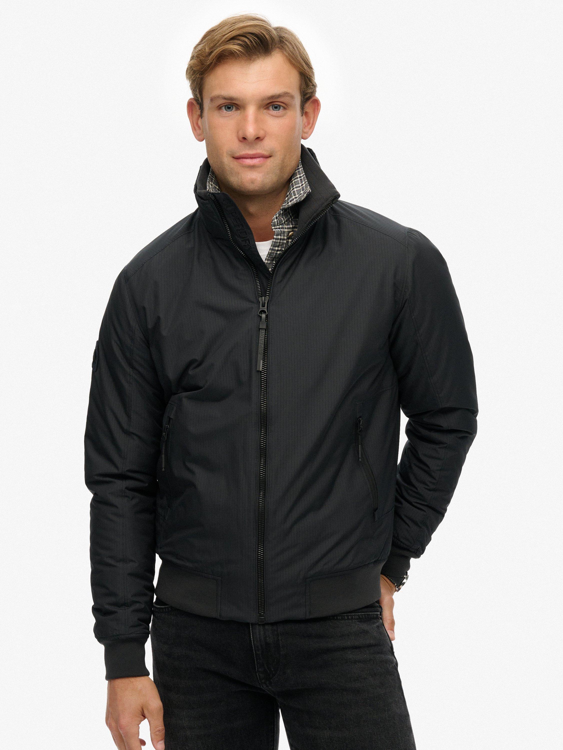 Product image 4 of 7, which shows Superdry City Harrington Jacket, Blue Graphite, L