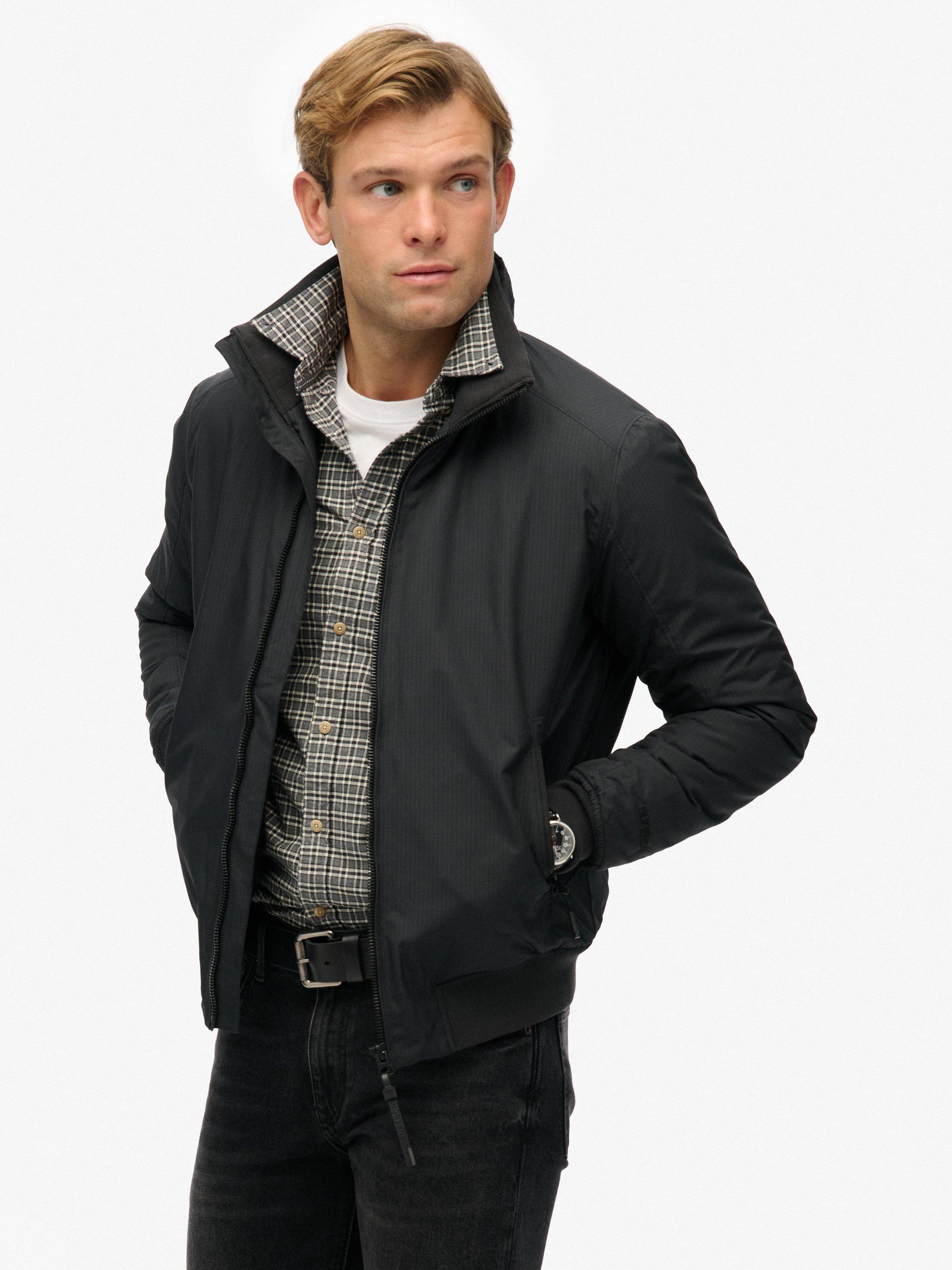 Product image 6 of 7, which shows Superdry City Harrington Jacket, Blue Graphite, L
