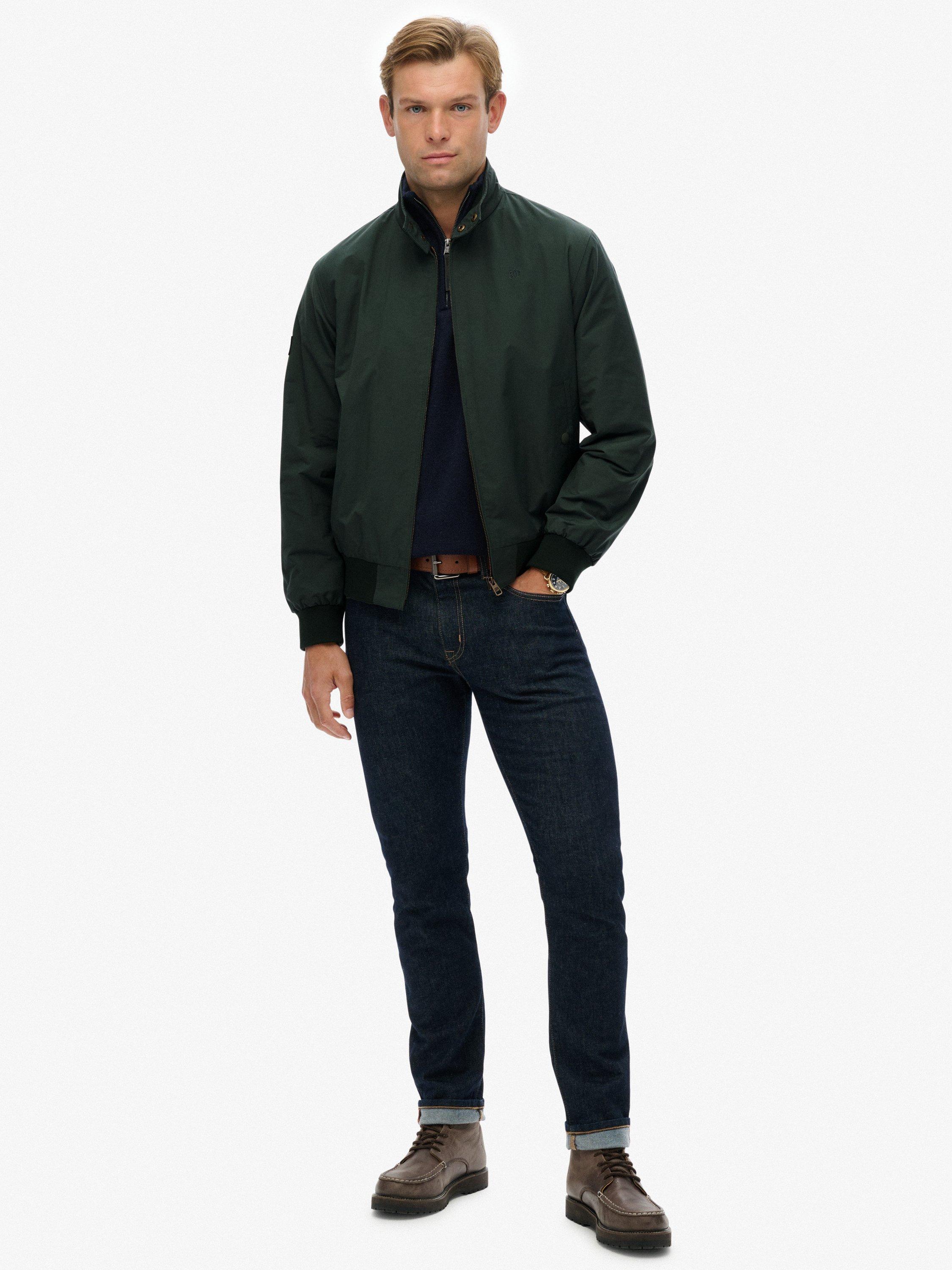 Product image 3 of 7, which shows Superdry Classic Harrington Jacket, Racing Green, S