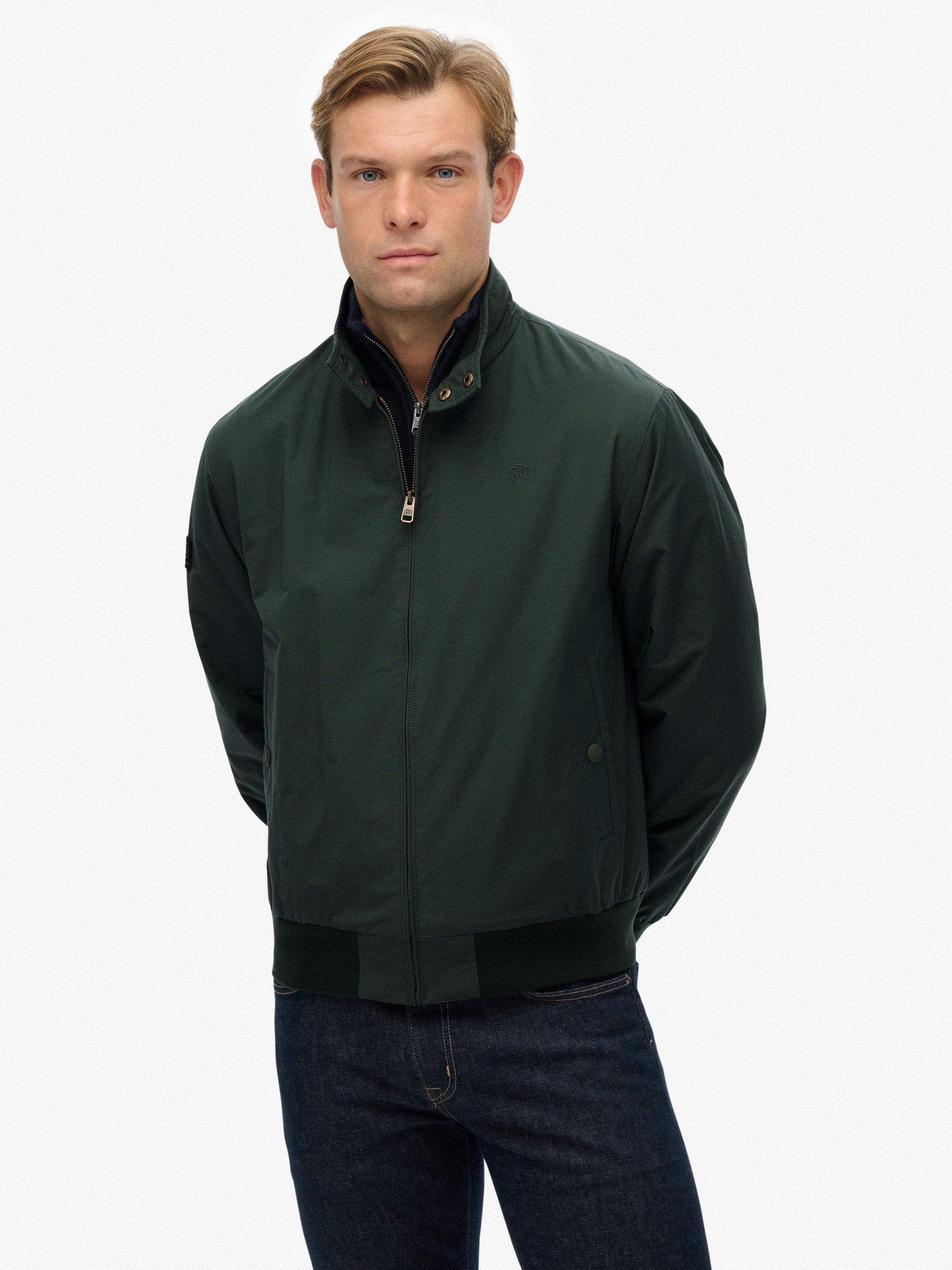 Product image 4 of 7, which shows Superdry Classic Harrington Jacket, Racing Green, S