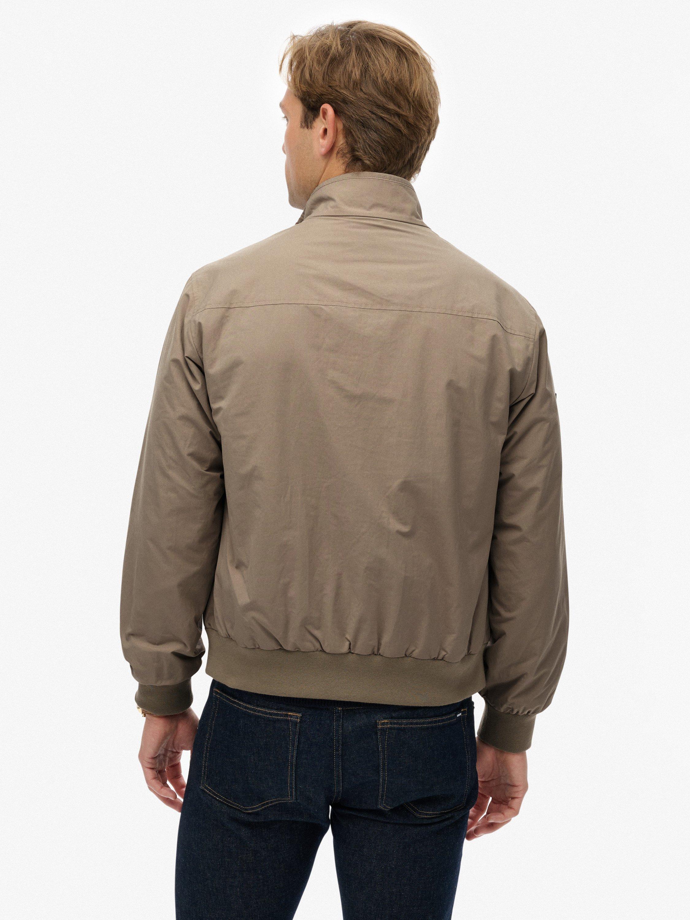 Product image 2 of 7, which shows Superdry Classic Harrington Jacket, Vintage Khaki, XXL