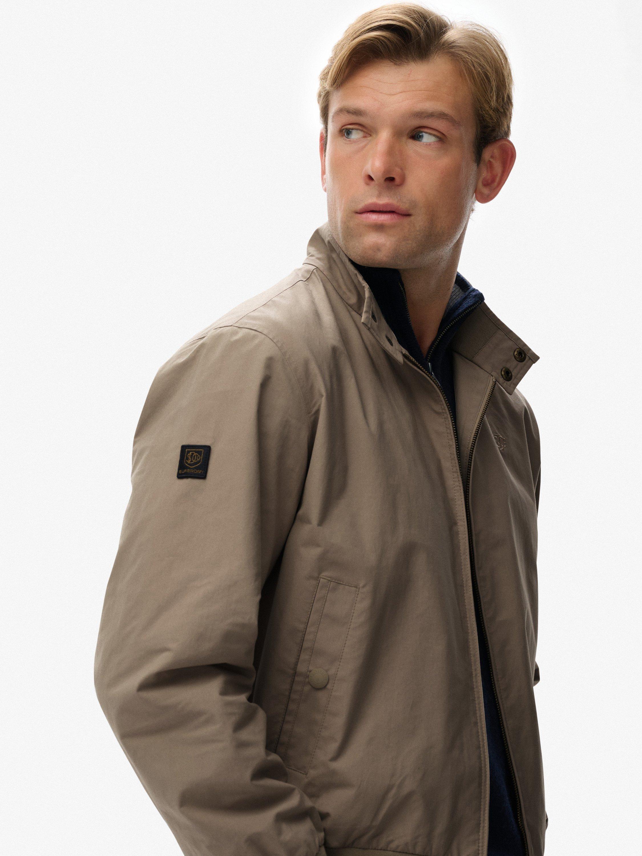 Product image 6 of 7, which shows Superdry Classic Harrington Jacket, Vintage Khaki, XXL