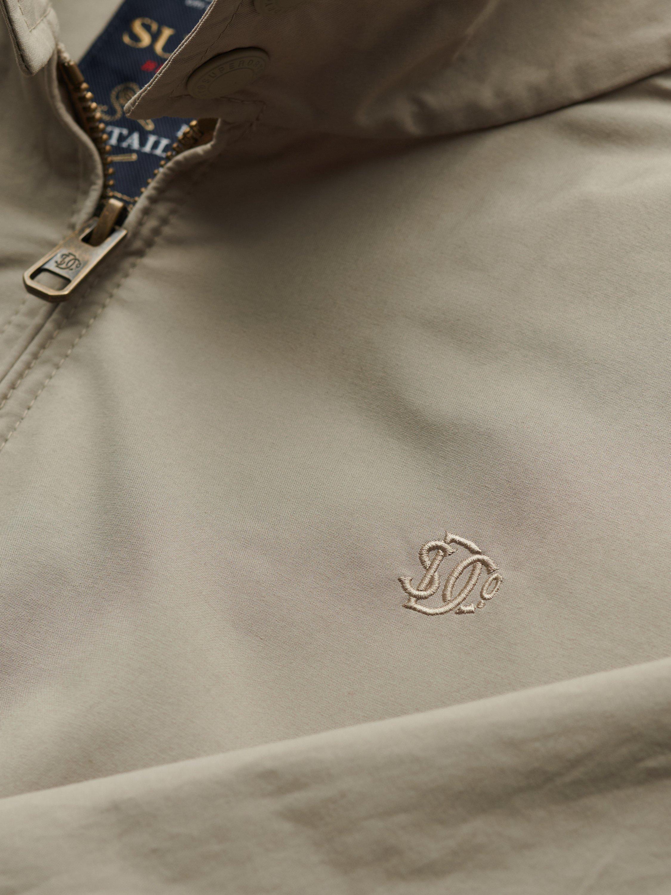 Product image 7 of 7, which shows Superdry Classic Harrington Jacket, Vintage Khaki, XXL