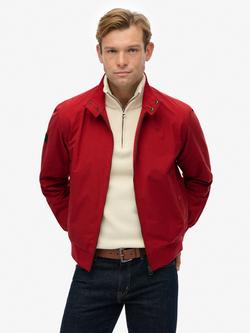 Superdry Classic Harrington Jacket, Chilli Pepper Red