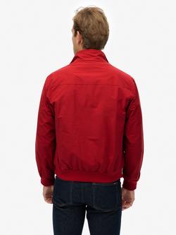 Superdry Classic Harrington Jacket - view 2, Chilli Pepper Red