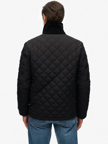 Superdry Quilted Estate Coach Jacket - view 2, Meteorite Black