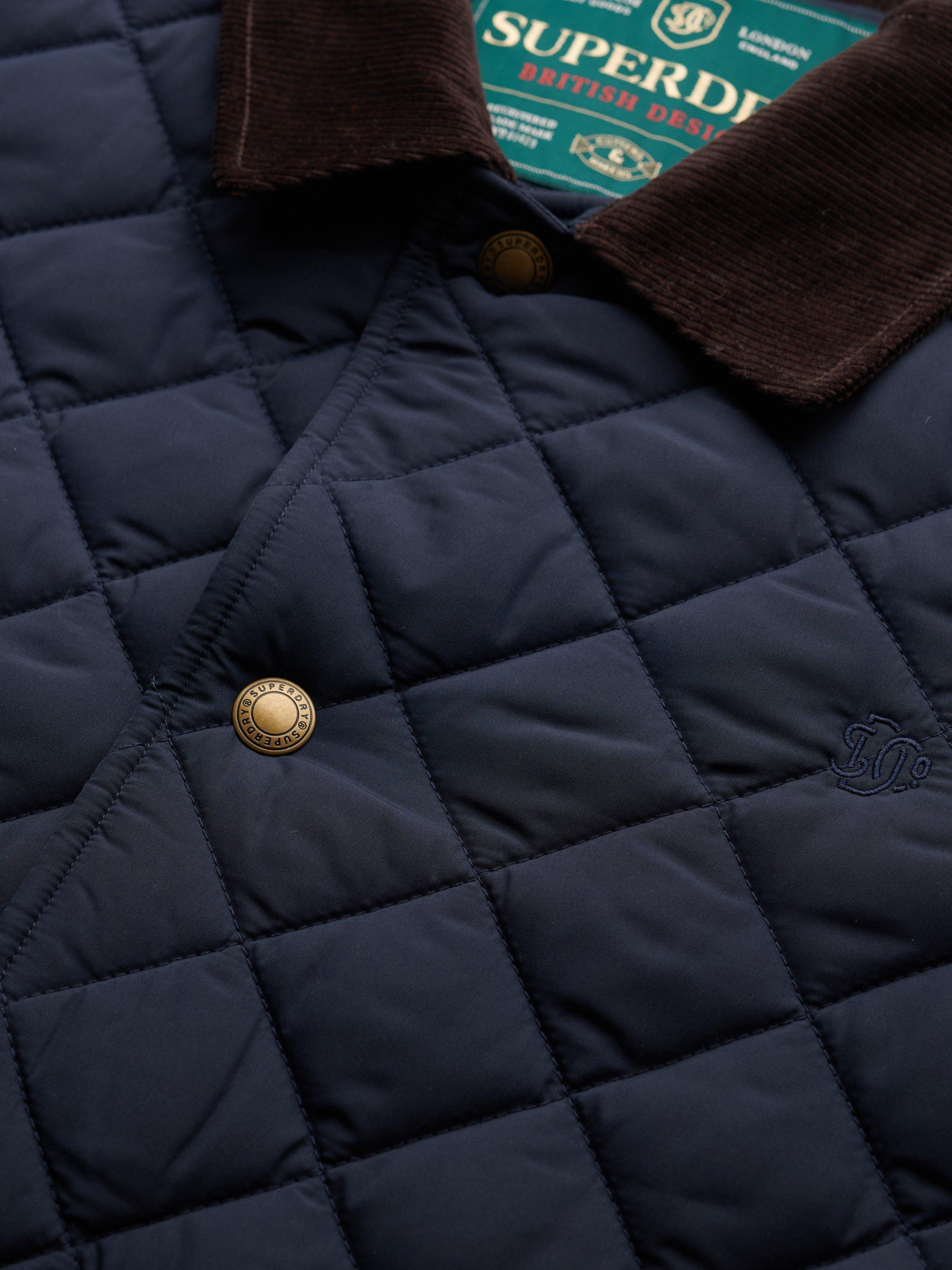 Product image 6 of 6, which shows Superdry Quilted Estate Coach Jacket, Deep Navy, M