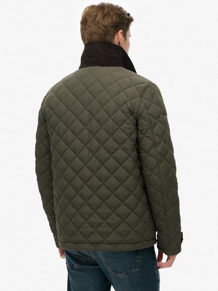 Superdry Quilted Estate Coach Jacket - view 2, Army Khaki