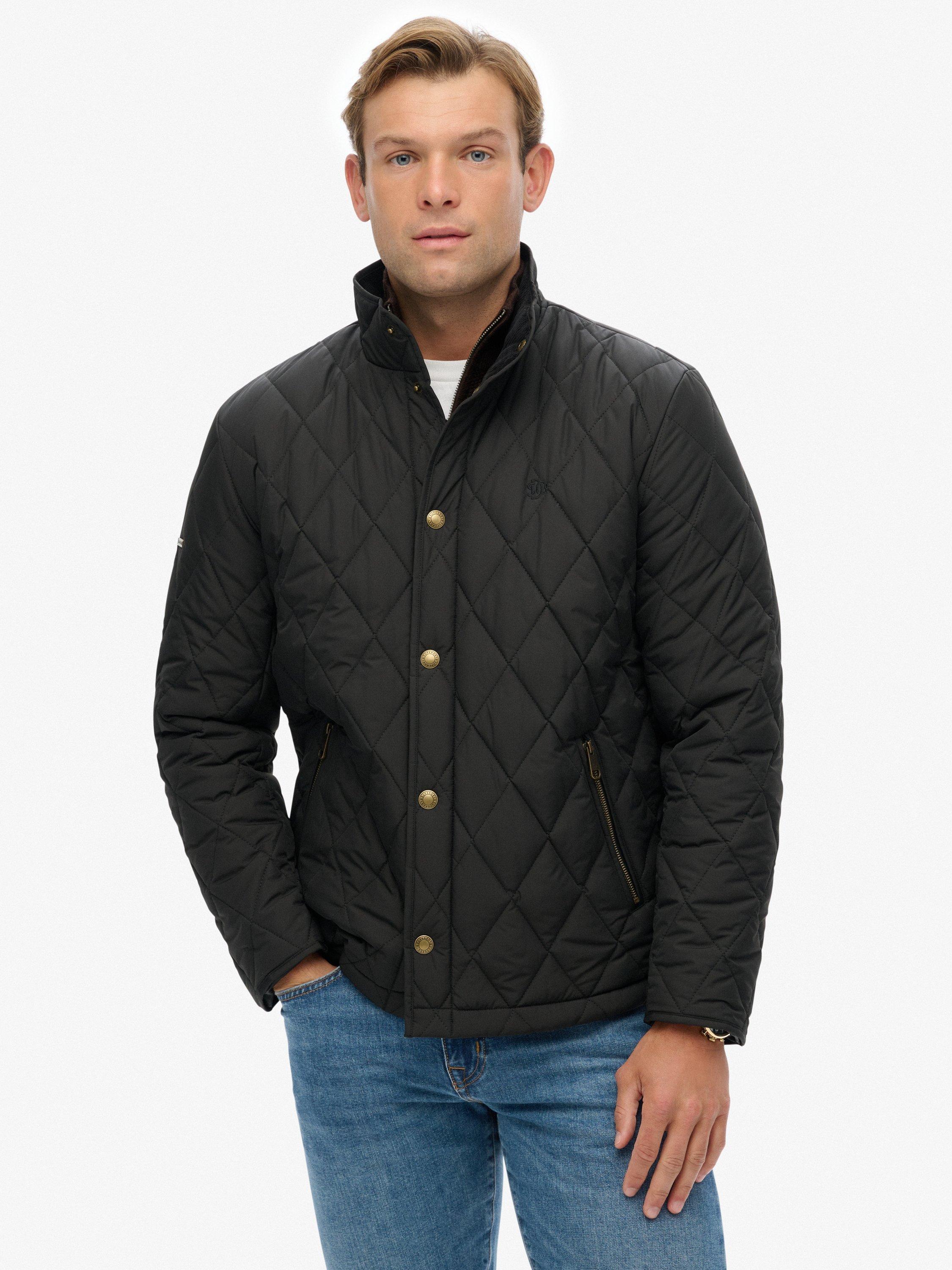 Product image 4 of 5, which shows Superdry Quilted Estate Country Jacket, Meteorite Black, XL