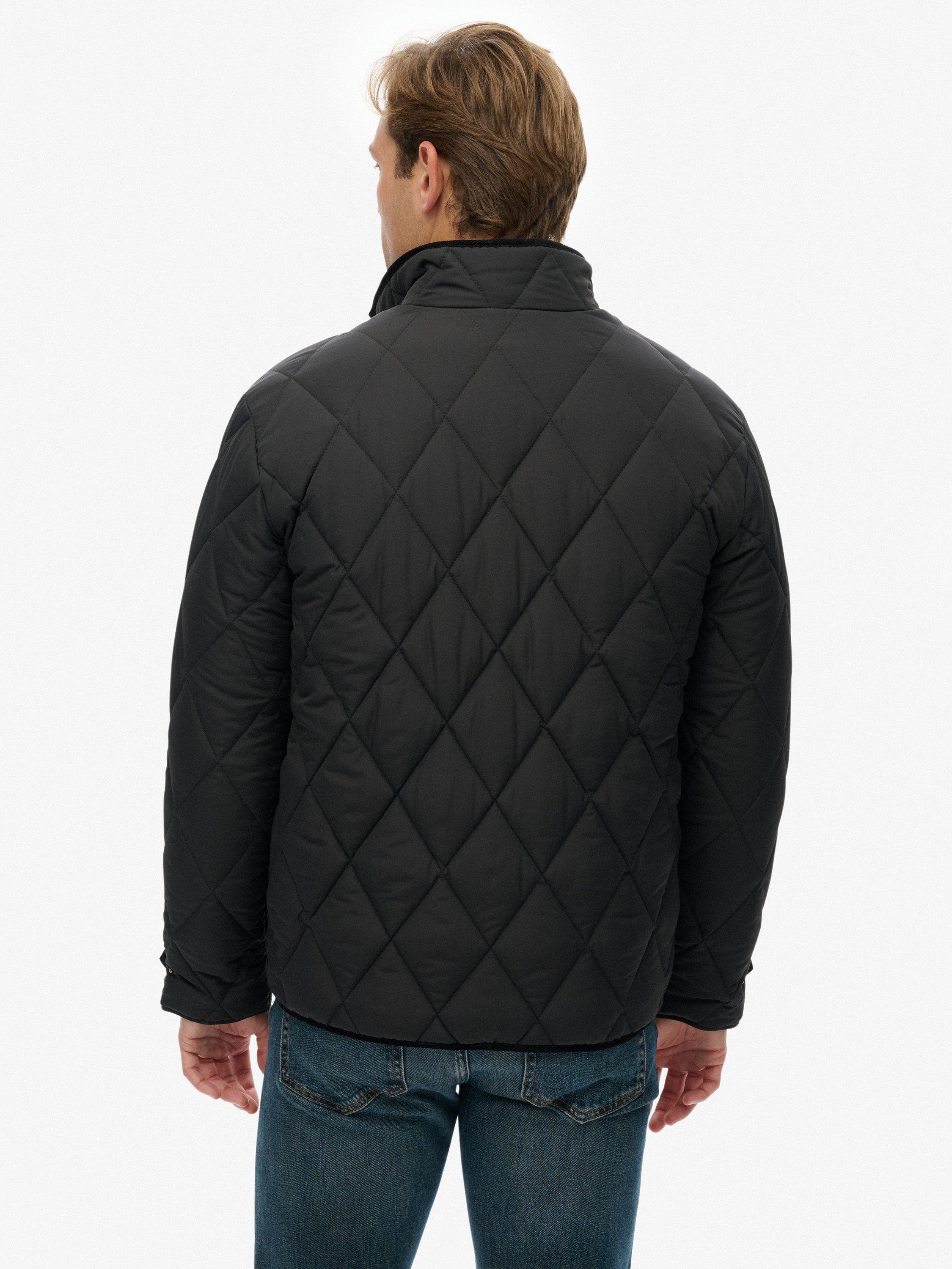 Product image 2 of 5, which shows Superdry Quilted Estate Liner Jacket, Meteorite Black, L