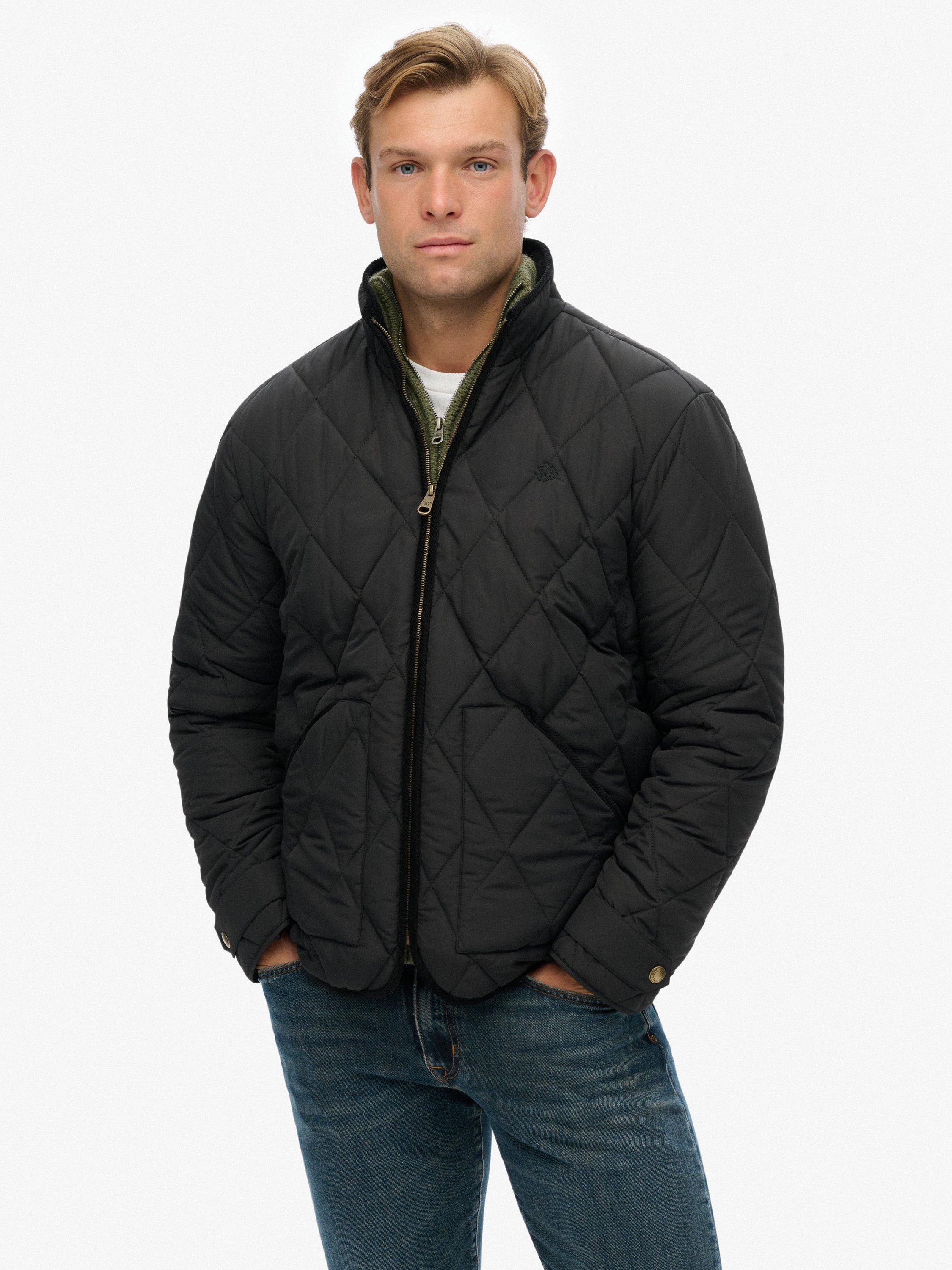 Product image 4 of 5, which shows Superdry Quilted Estate Liner Jacket, Meteorite Black, L
