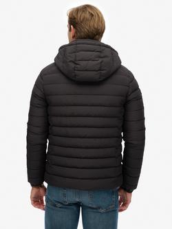 Superdry Hooded Fuji Padded Jacket - view 2, Black