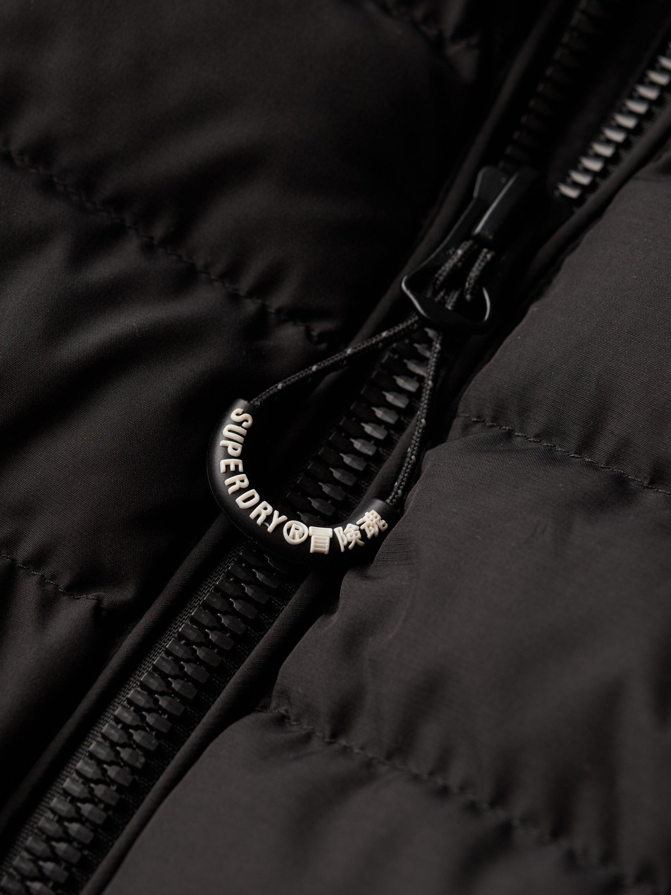 Product image 6 of 6, which shows Superdry Hooded Fuji Padded Jacket, Black, XXL