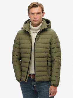 Superdry Hooded Fuji Padded Jacket, Shooting Olive