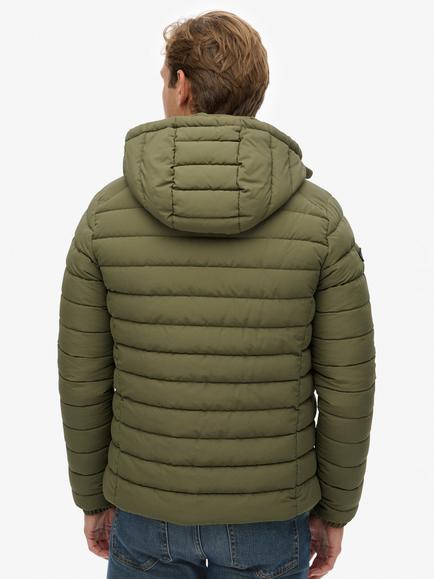 Superdry Hooded Fuji Padded Jacket - view 2, Shooting Olive