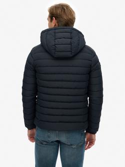 Superdry Hooded Fuji Padded Jacket - view 2, Eclipse Navy