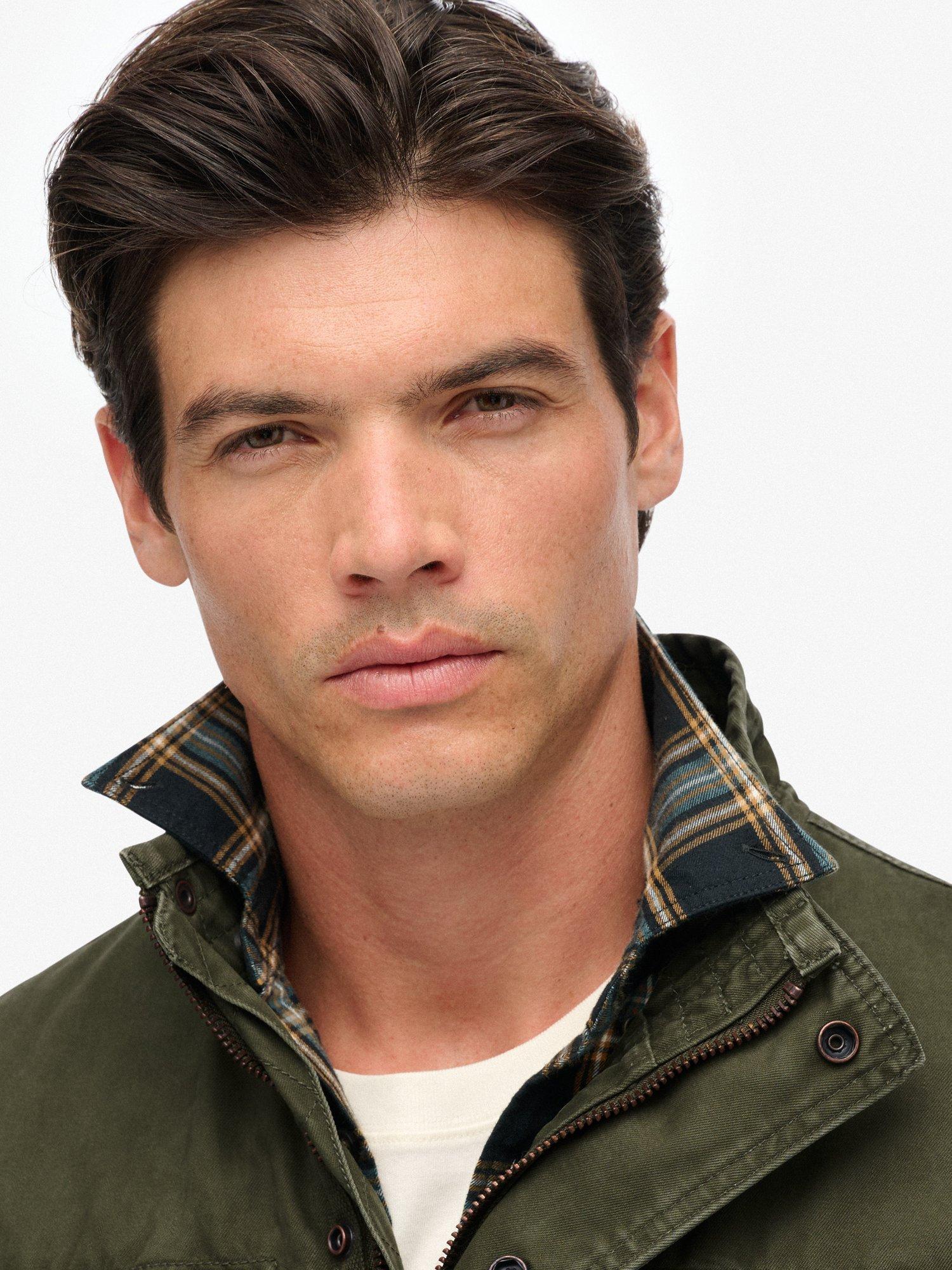 Product image 5 of 7, which shows Superdry Organic Cotton M65 Military Jacket, Army Khaki Green, L