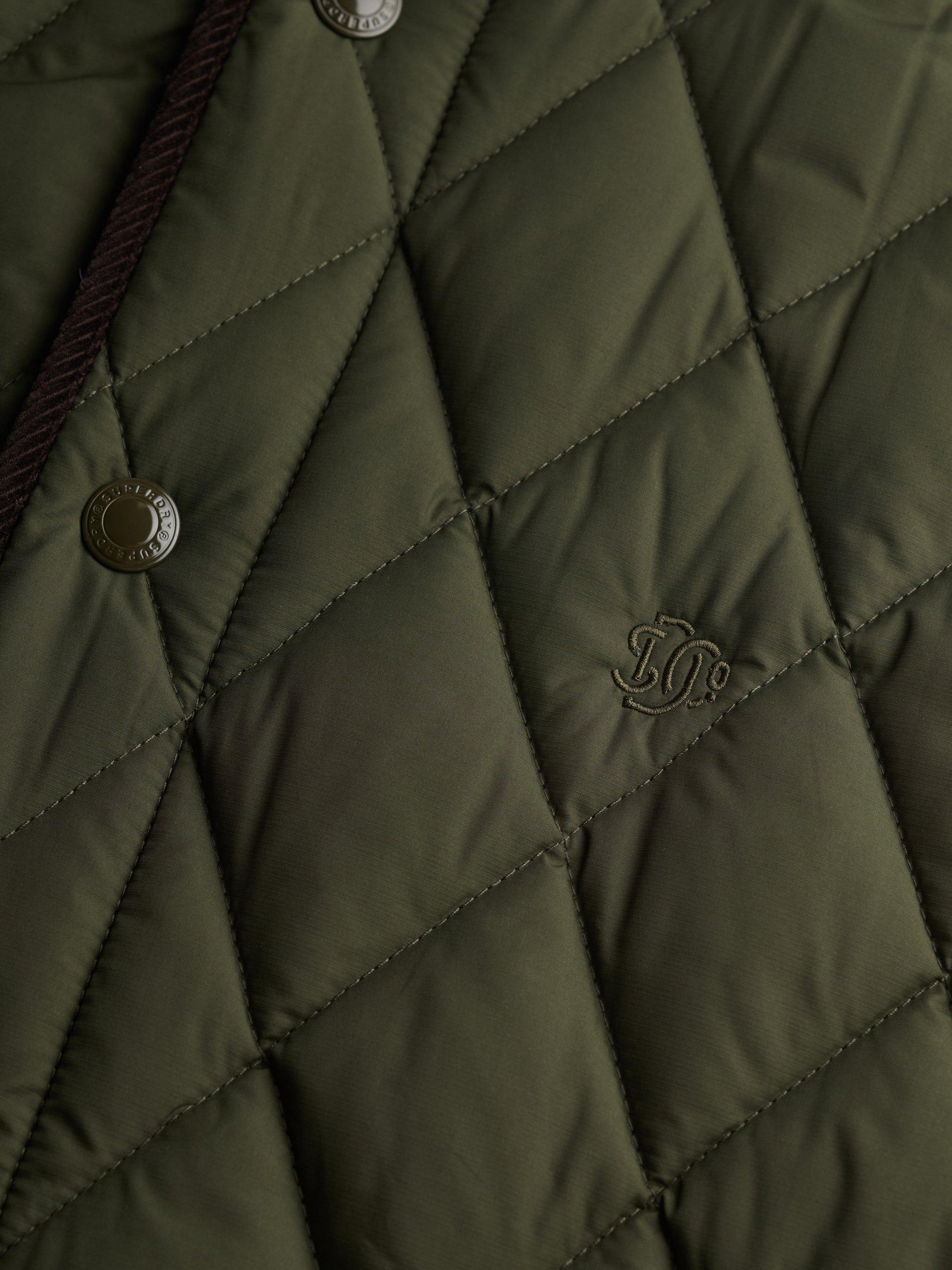 Product image 7 of 7, which shows Superdry Quilted Estate Gilet, Olive Green, L