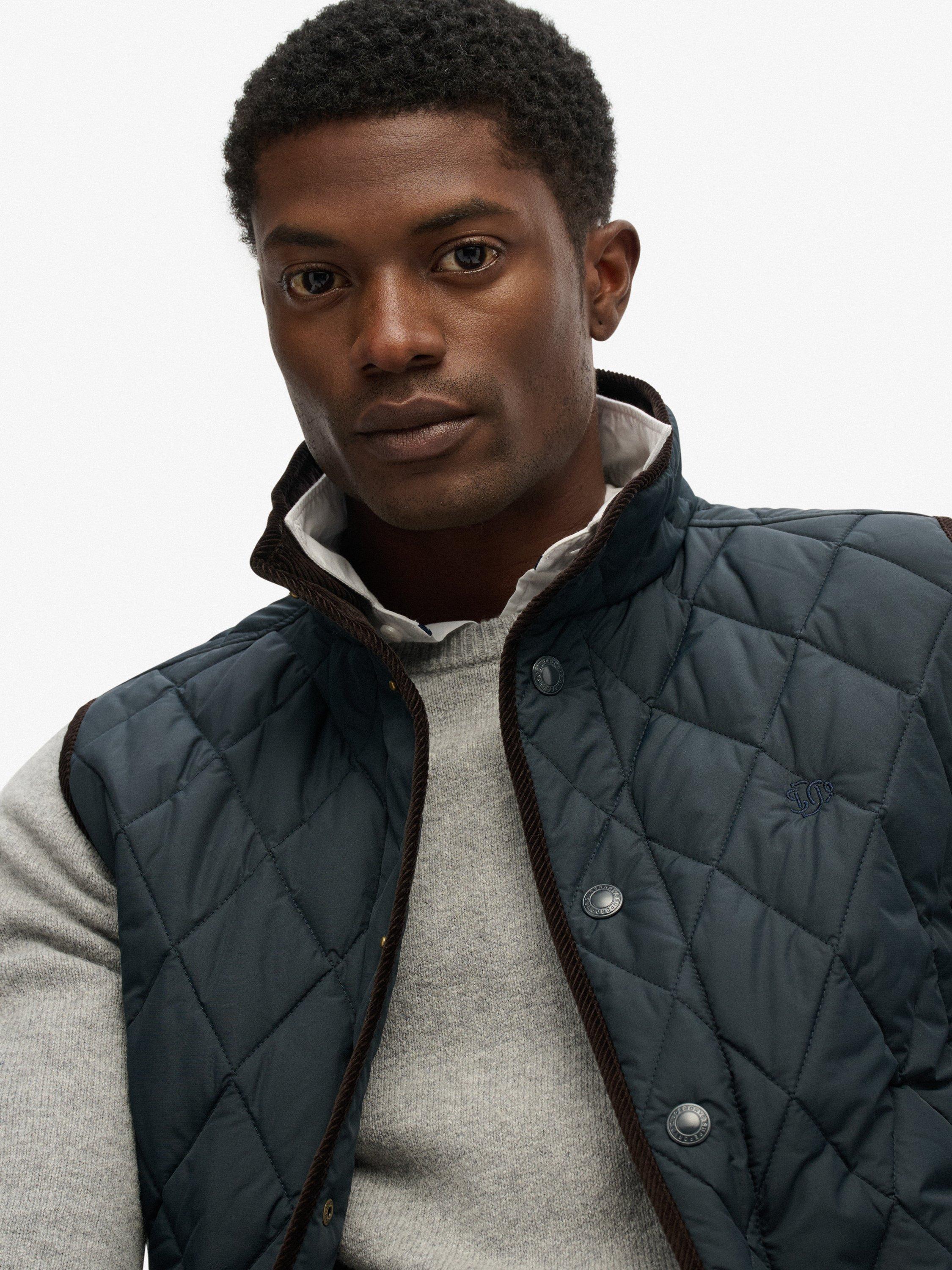 Product image 6 of 7, which shows Superdry Quilted Estate Gilet, Eclipse Navy, M