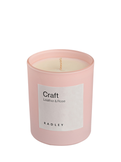 Radley Leather & Rose Scented Candle, Pink