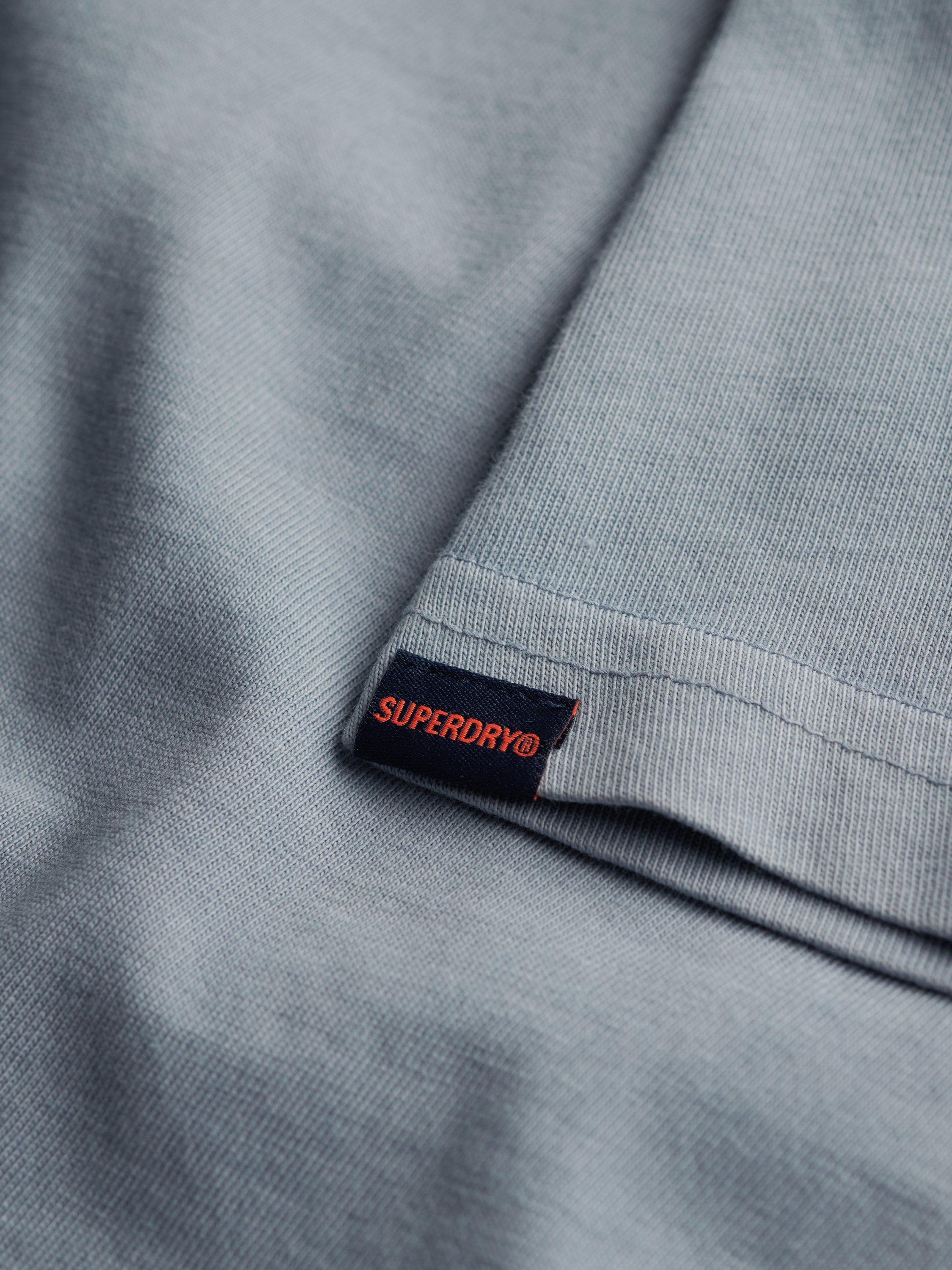 Product image 6 of 6, which shows Superdry Cotton Essential Jersey Polo Top, Washed Denim, XXL