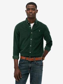 Superdry Classic Needle Corduroy Shirt, Enamel Green