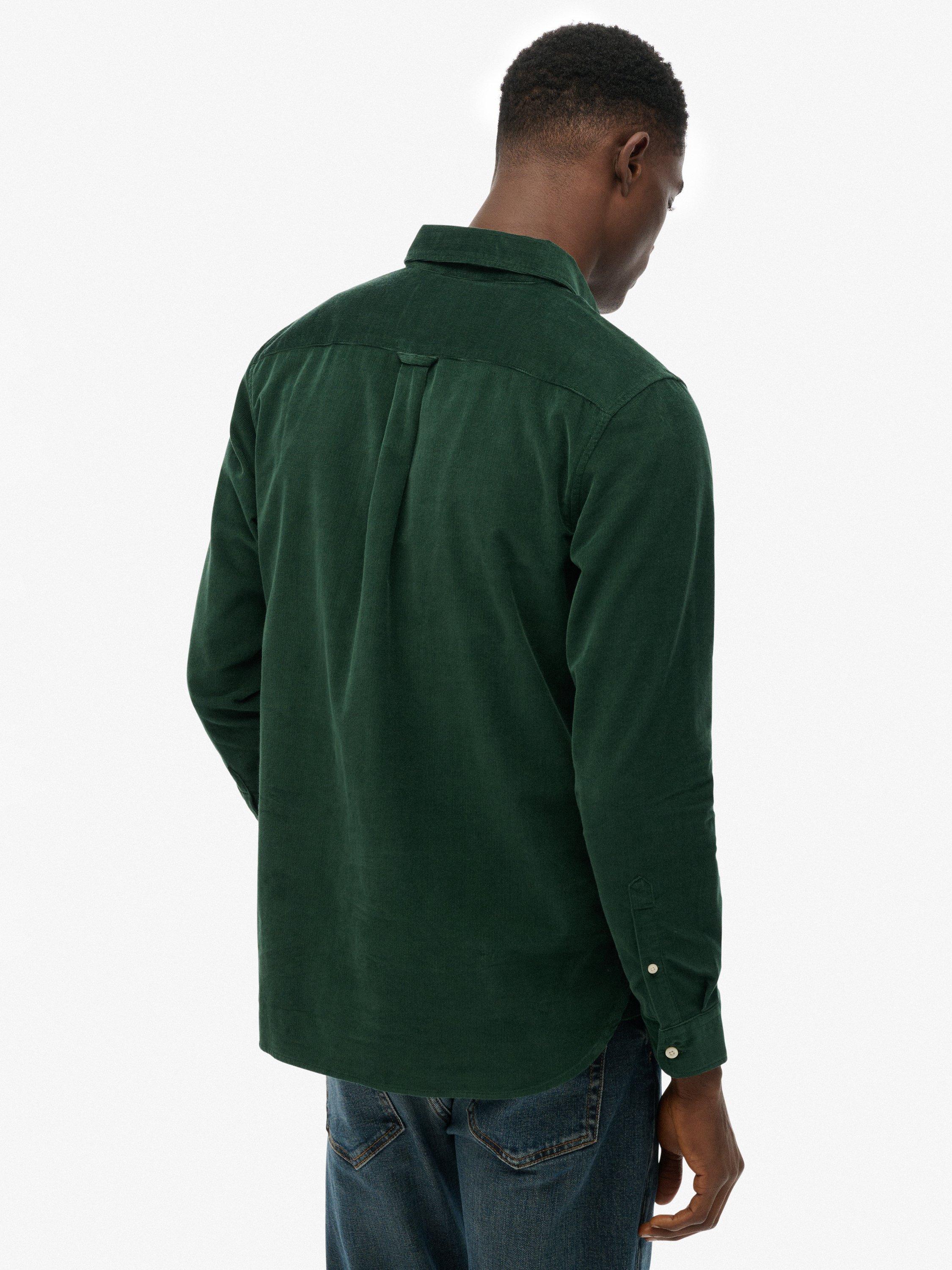 Product image 2 of 5, which shows Superdry Classic Needle Corduroy Shirt, Enamel Green, XXL