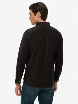 Superdry Classic Needle Cord Shirt, Meteorite Black - view 2, Meteorite Black