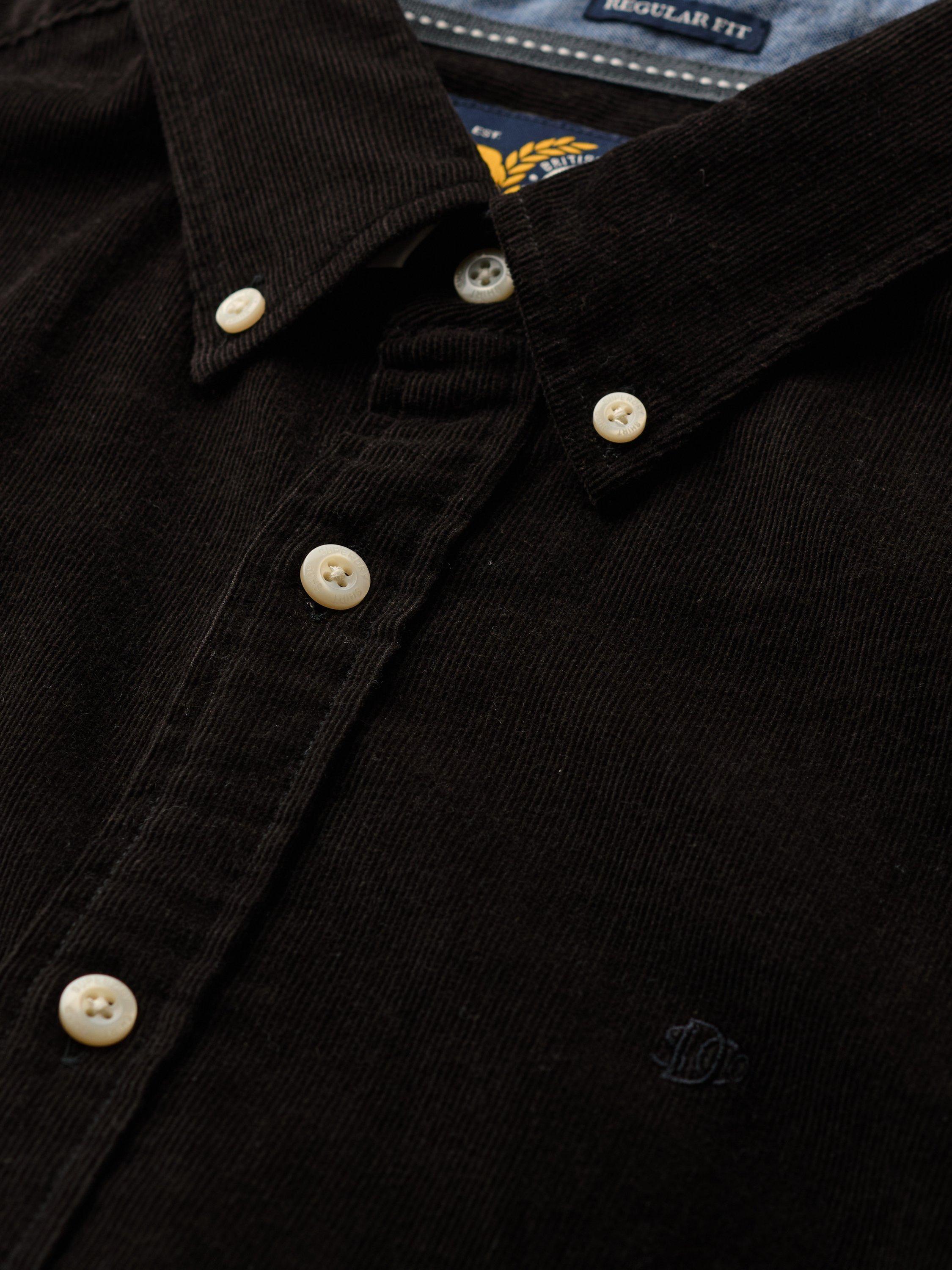 Product image 5 of 5, which shows Superdry Classic Needle Cord Shirt, Meteorite Black, XXL