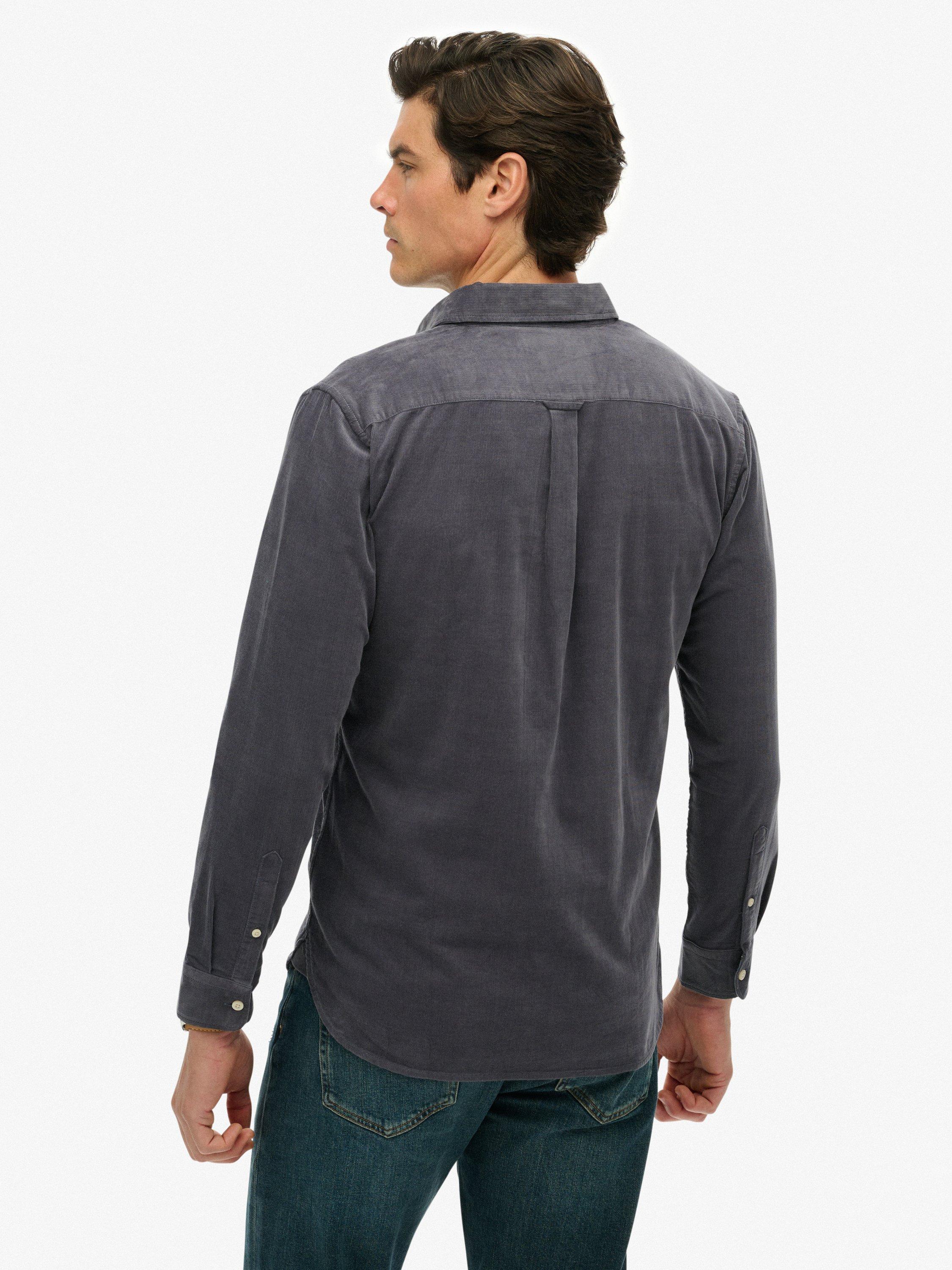 Product image 2 of 6, which shows Superdry Classic Needle Corduroy Shirt, Lauren Navy, XXXL
