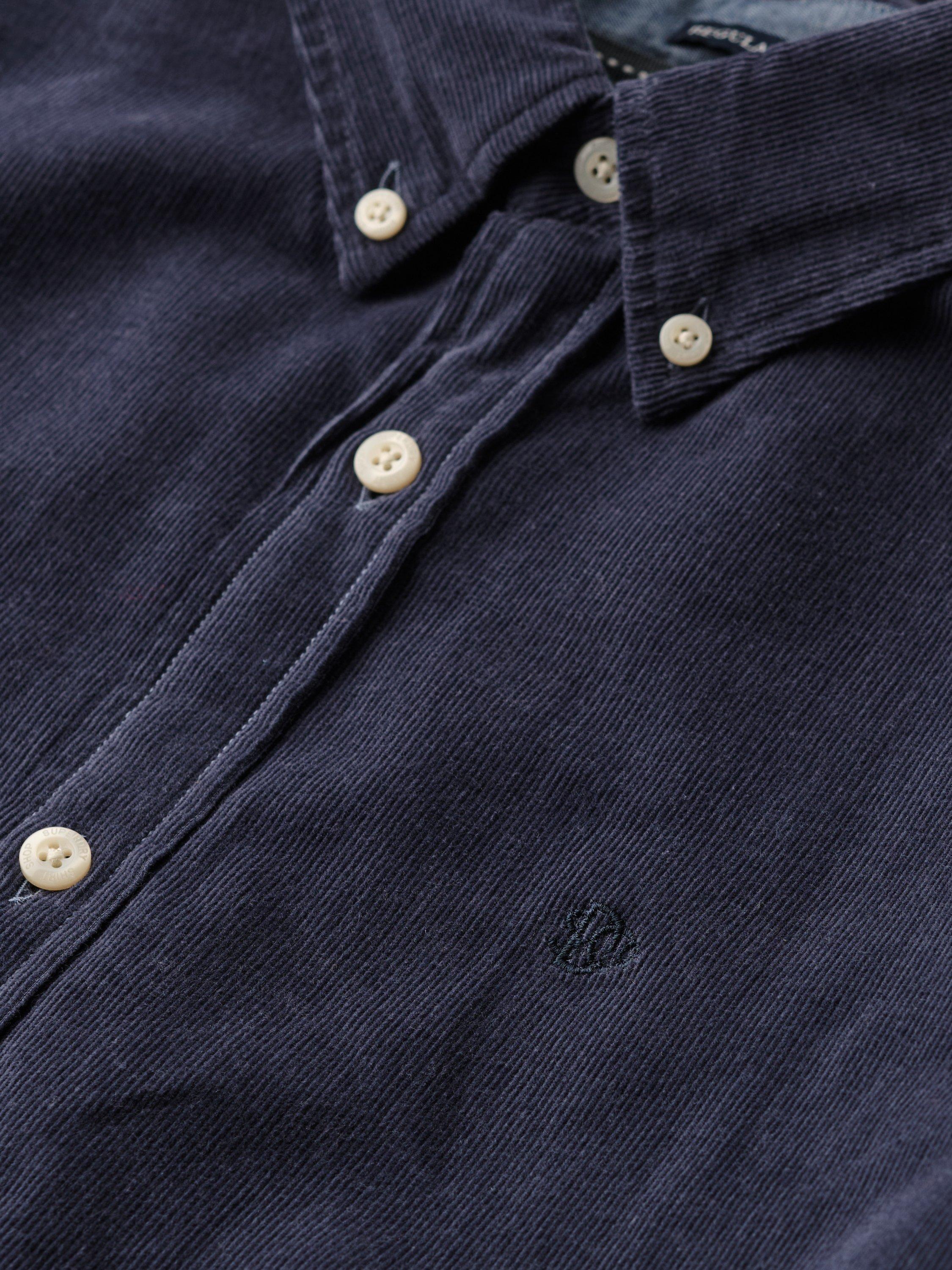 Product image 6 of 6, which shows Superdry Classic Needle Corduroy Shirt, Lauren Navy, XXXL