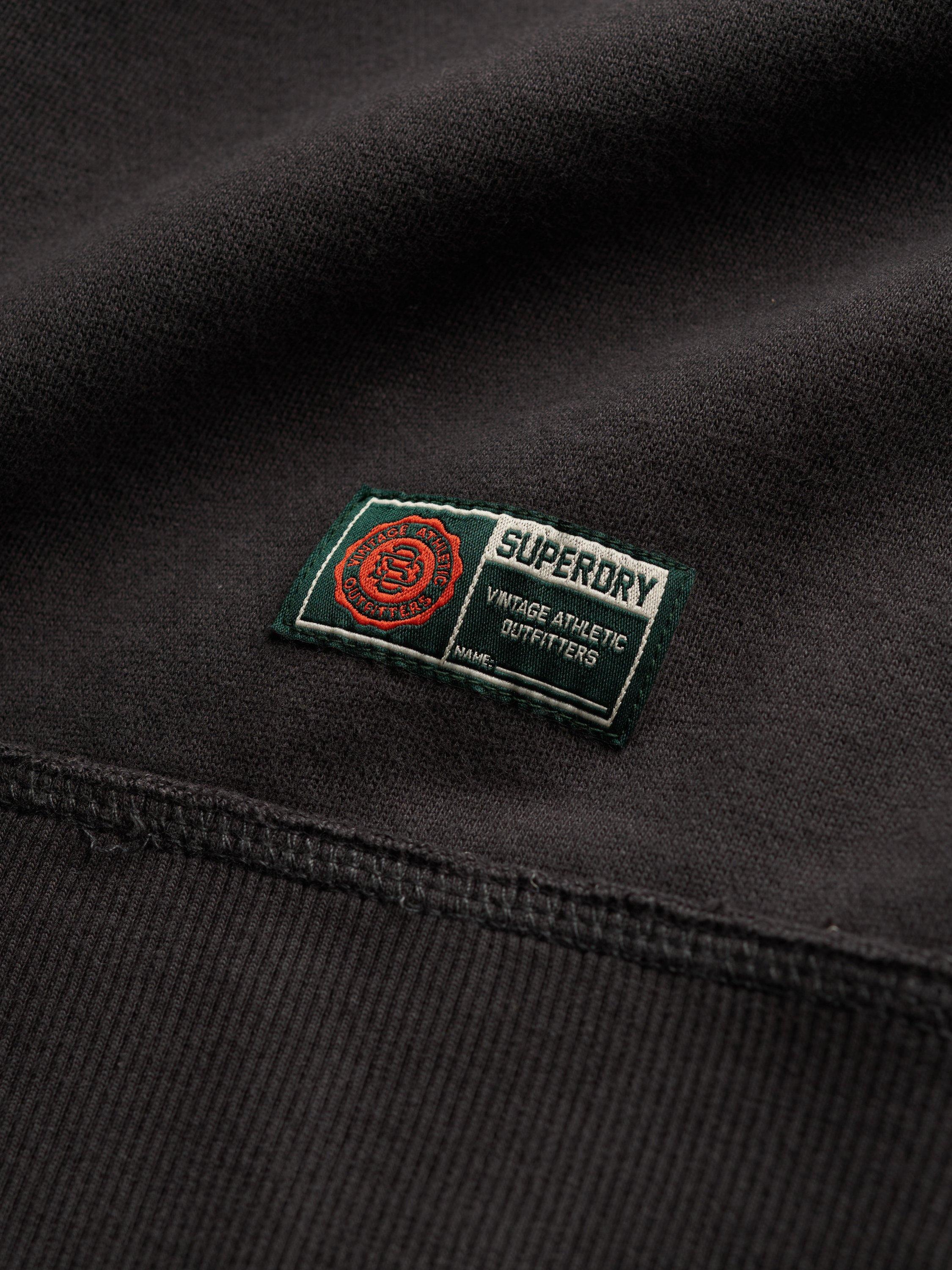 Product image 5 of 5, which shows Superdry Vintage Athletic Crew Sweatshirt, Washed Black, S