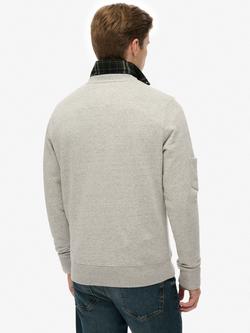 Superdry Industrial Relaxed Sweatshirt, Grey Fleck Marl - view 2, Grey Fleck Marl