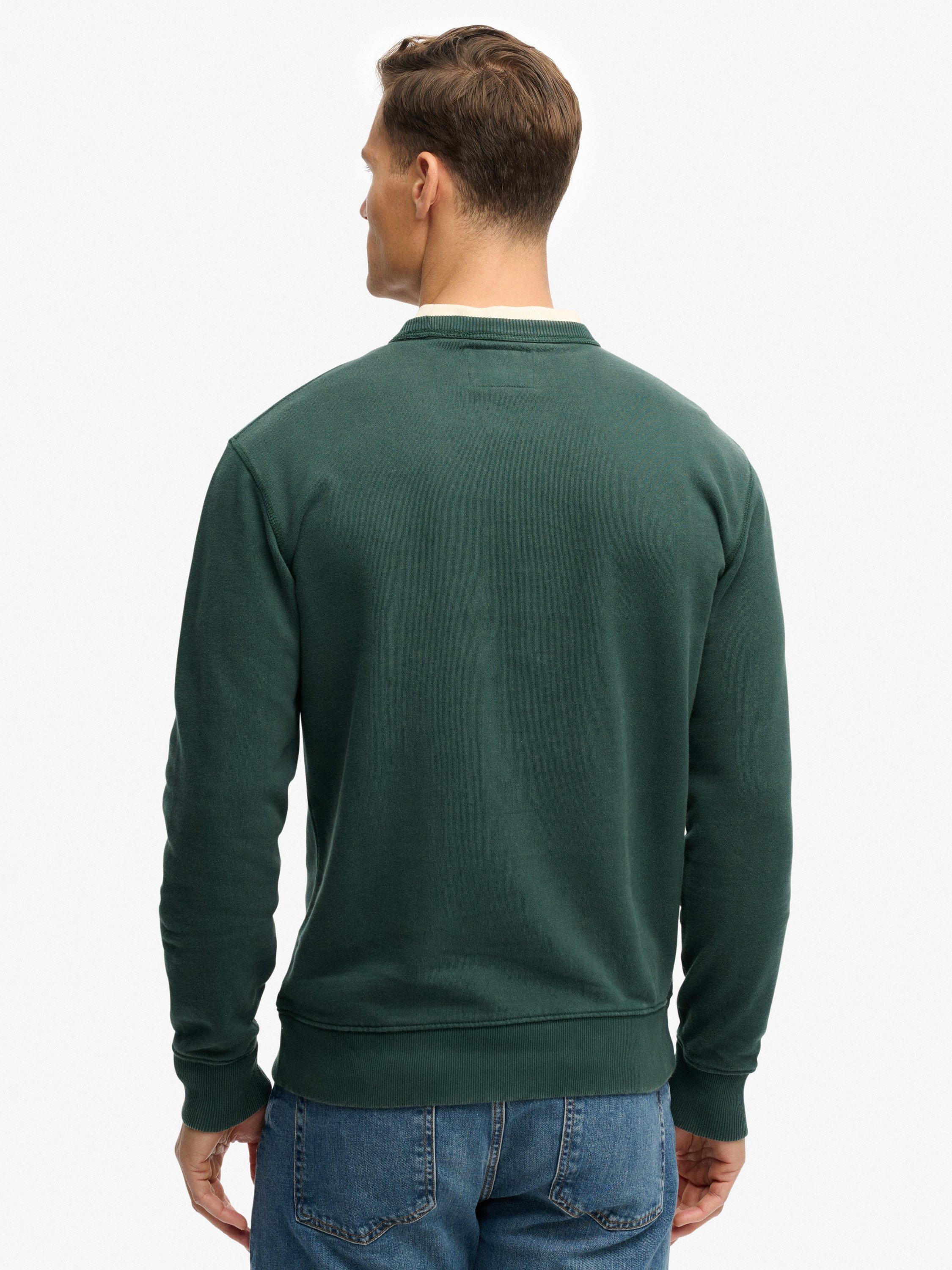 Product image 2 of 5, which shows Superdry Cotton Graphic Sweatshirt, Enamel Green, XL