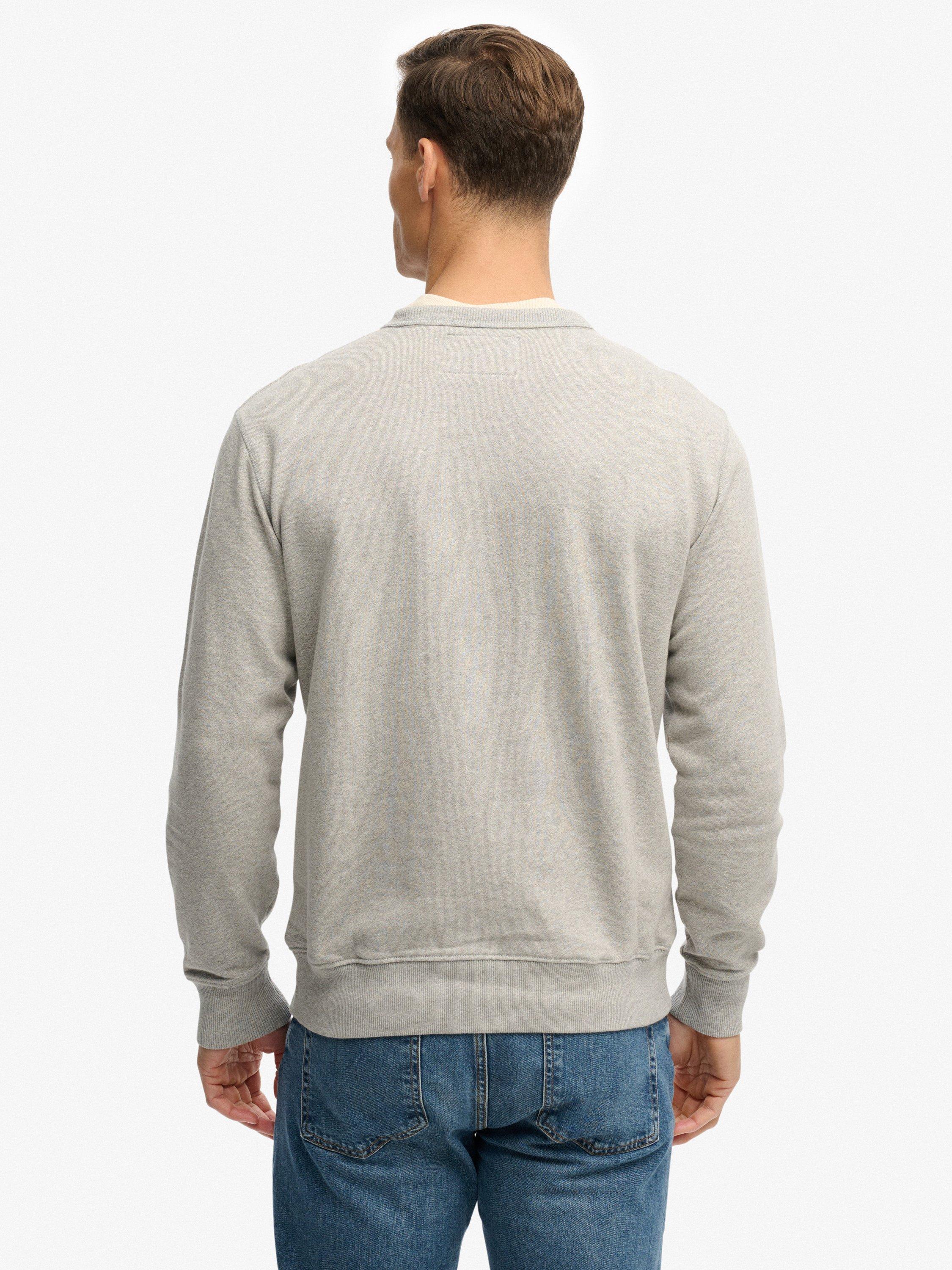 Product image 2 of 5, which shows Superdry Cotton Graphic Sweatshirt, Light Grey Marl, XXL