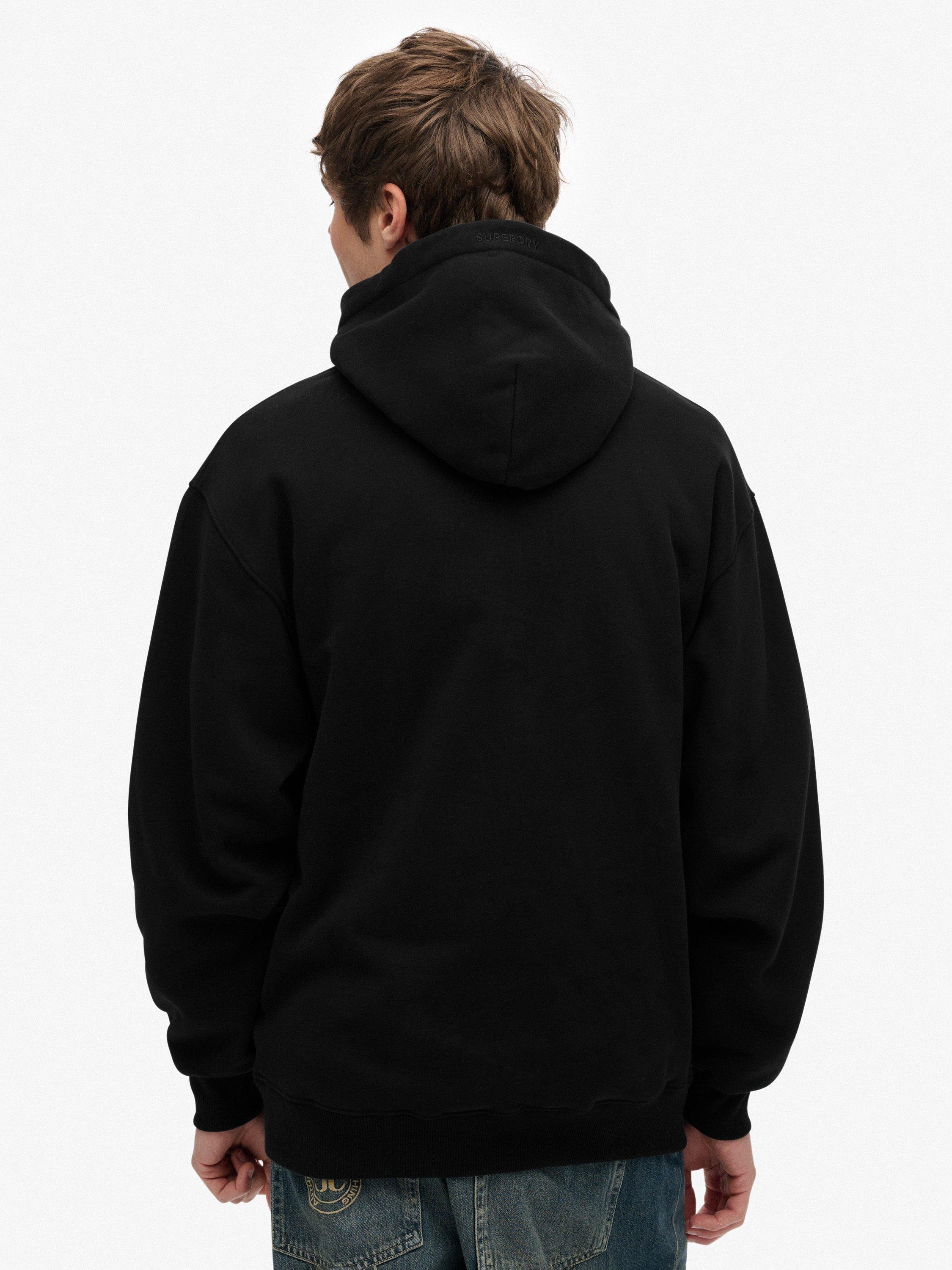 Product image 2 of 5, which shows Superdry Blank Oversized Hoodie, Black, S