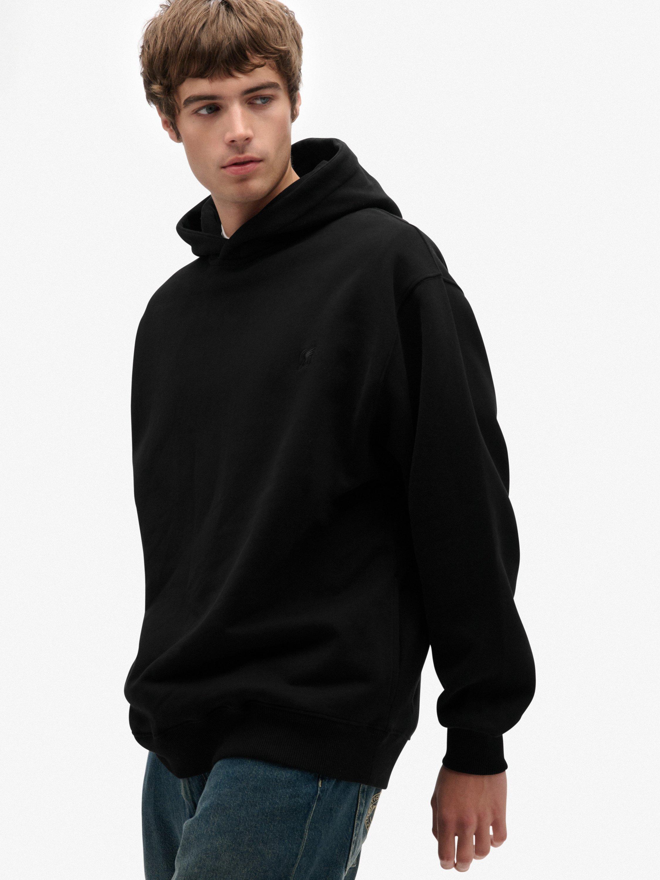 Product image 4 of 5, which shows Superdry Blank Oversized Hoodie, Black, S