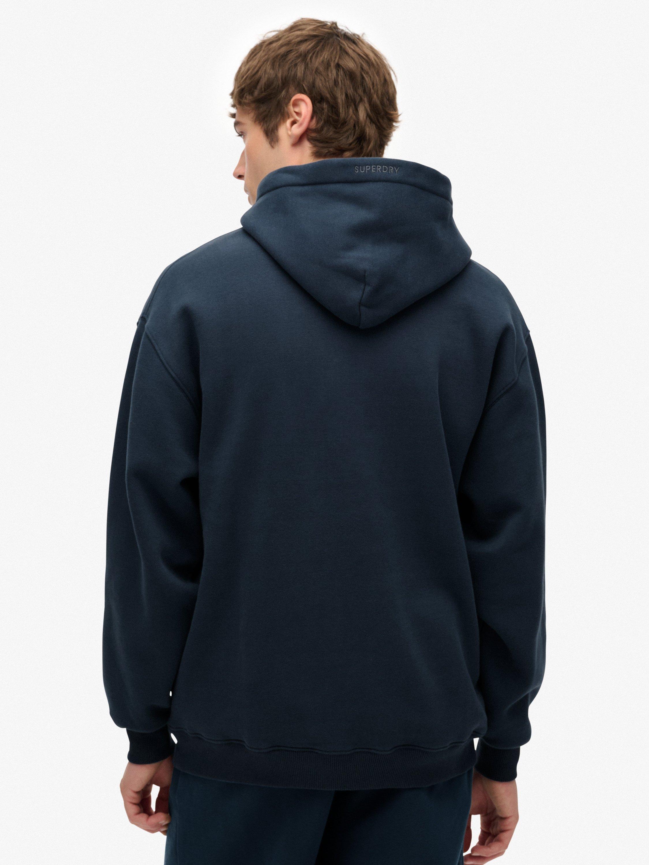 Product image 2 of 6, which shows Superdry Blank Oversized Hoodie, Blueberry Navy, S