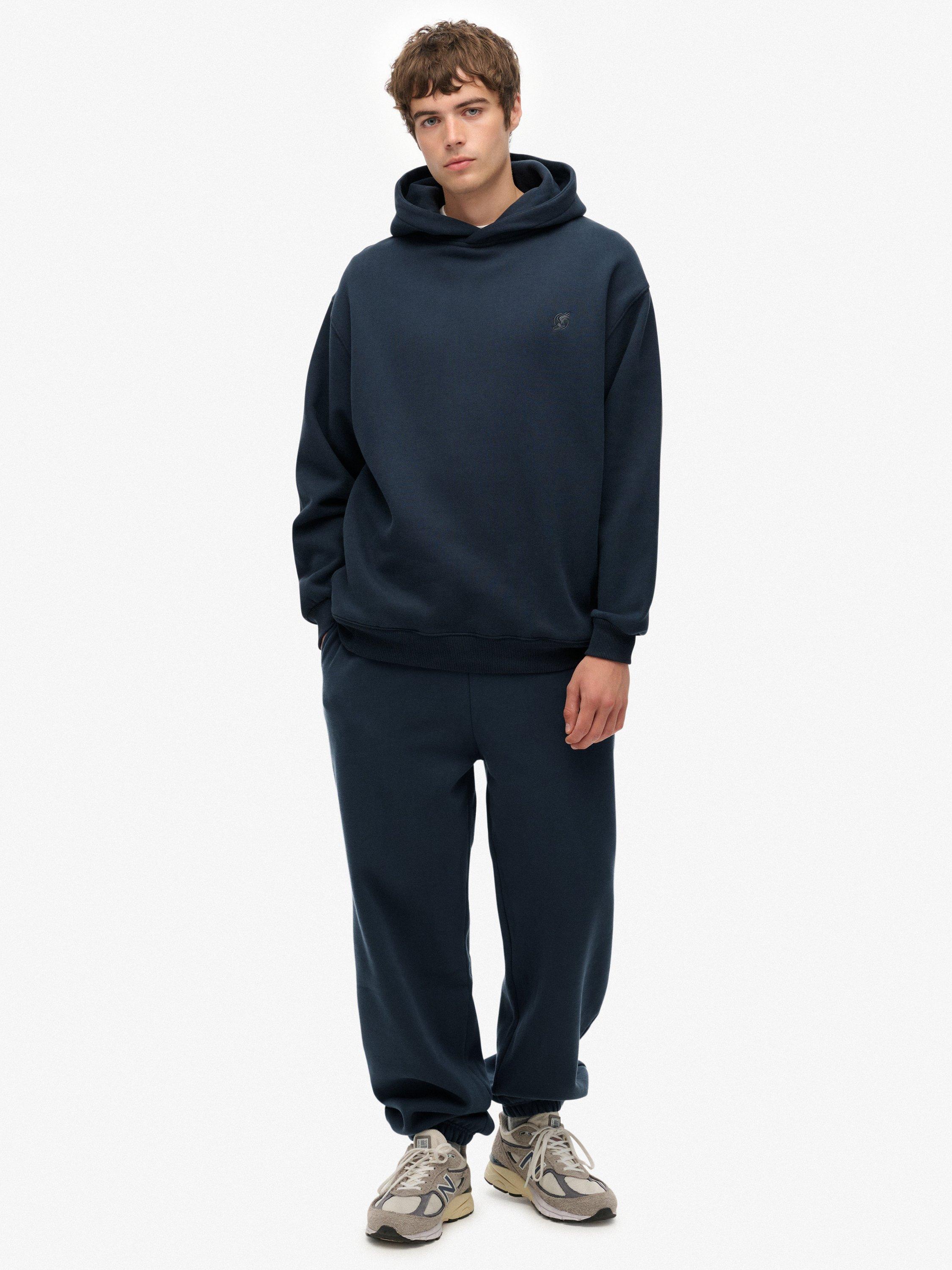 Product image 3 of 6, which shows Superdry Blank Oversized Hoodie, Blueberry Navy, S