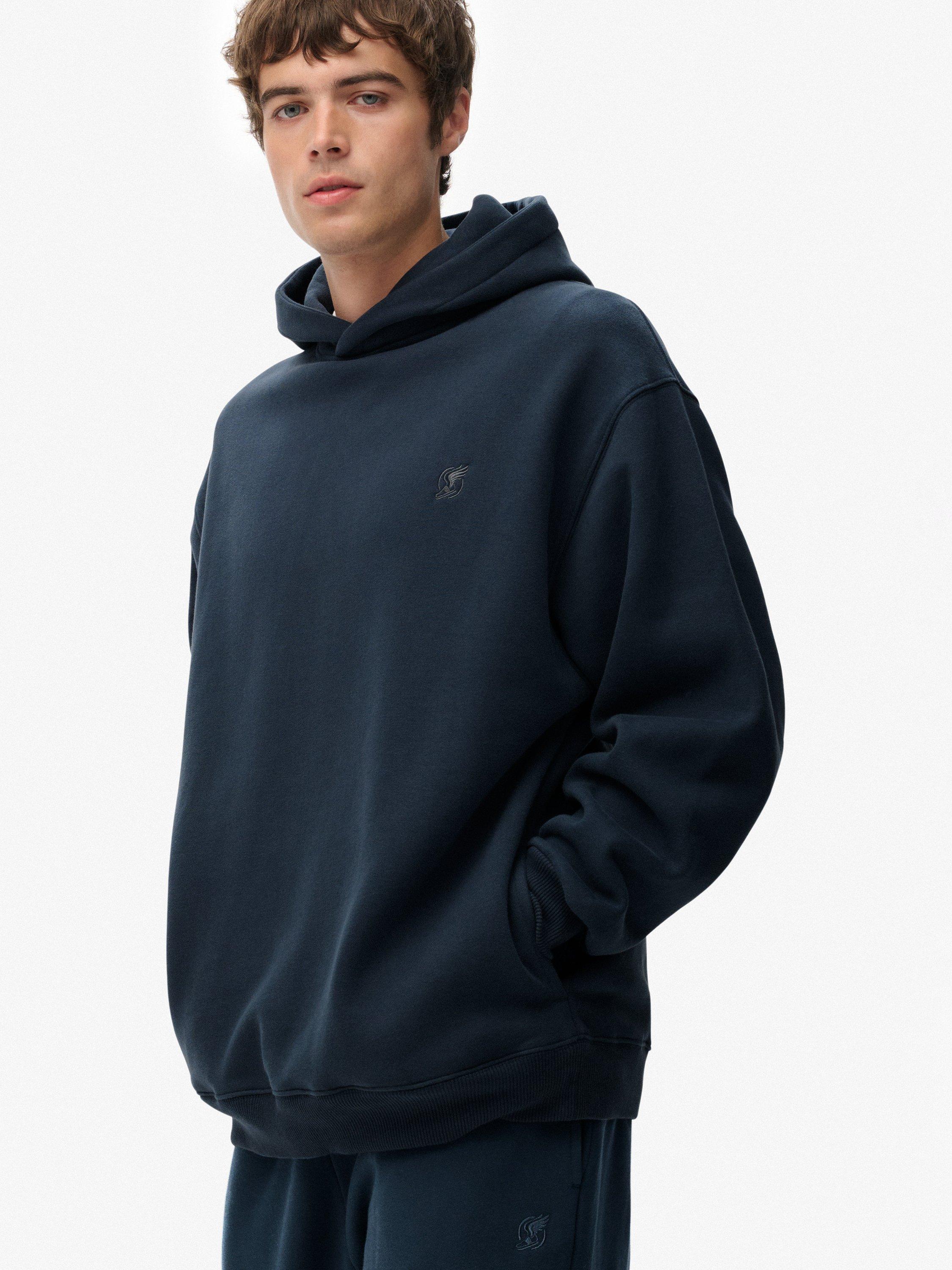 Product image 4 of 6, which shows Superdry Blank Oversized Hoodie, Blueberry Navy, S